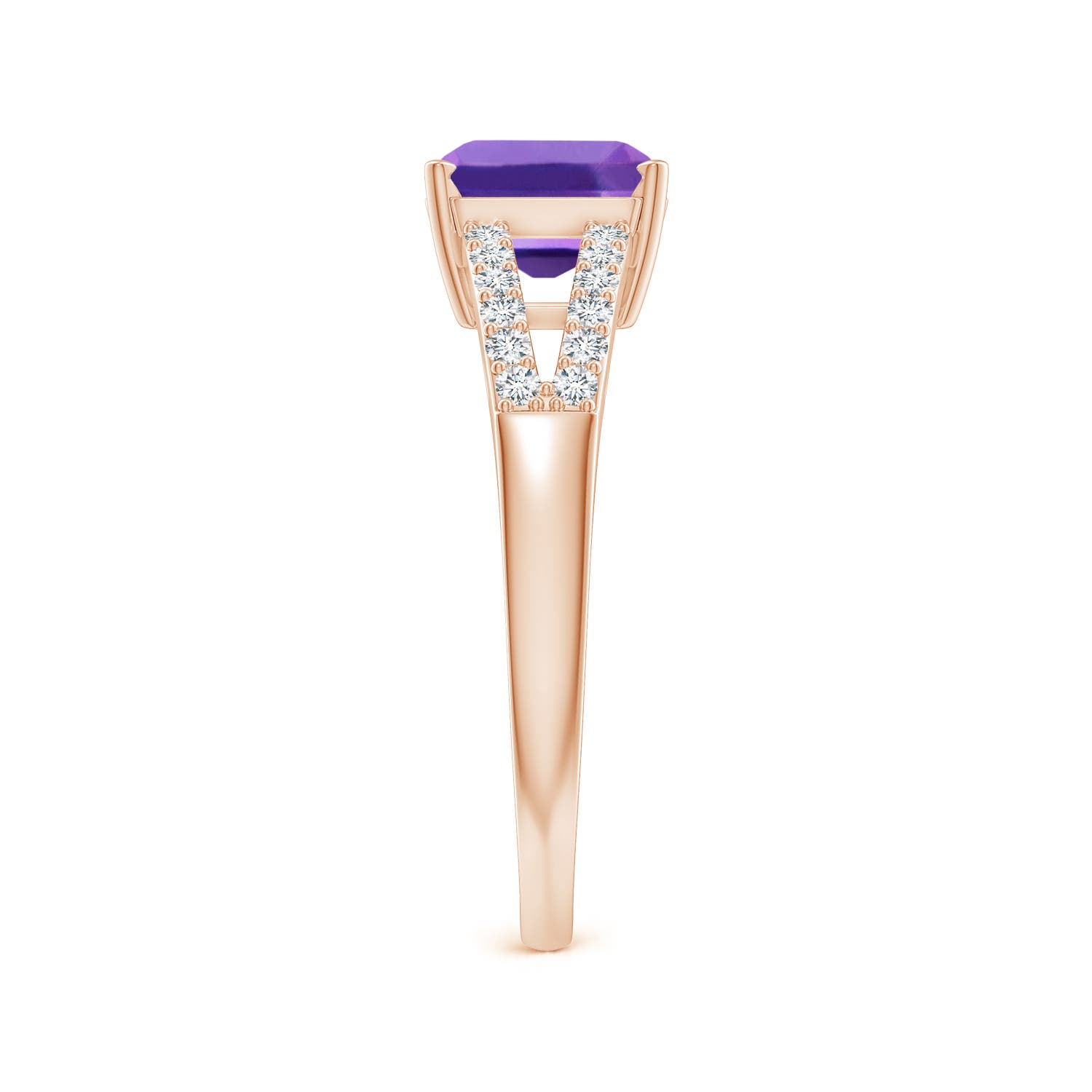 AAA - Amethyst / 1.54 CT / 14 KT Rose Gold