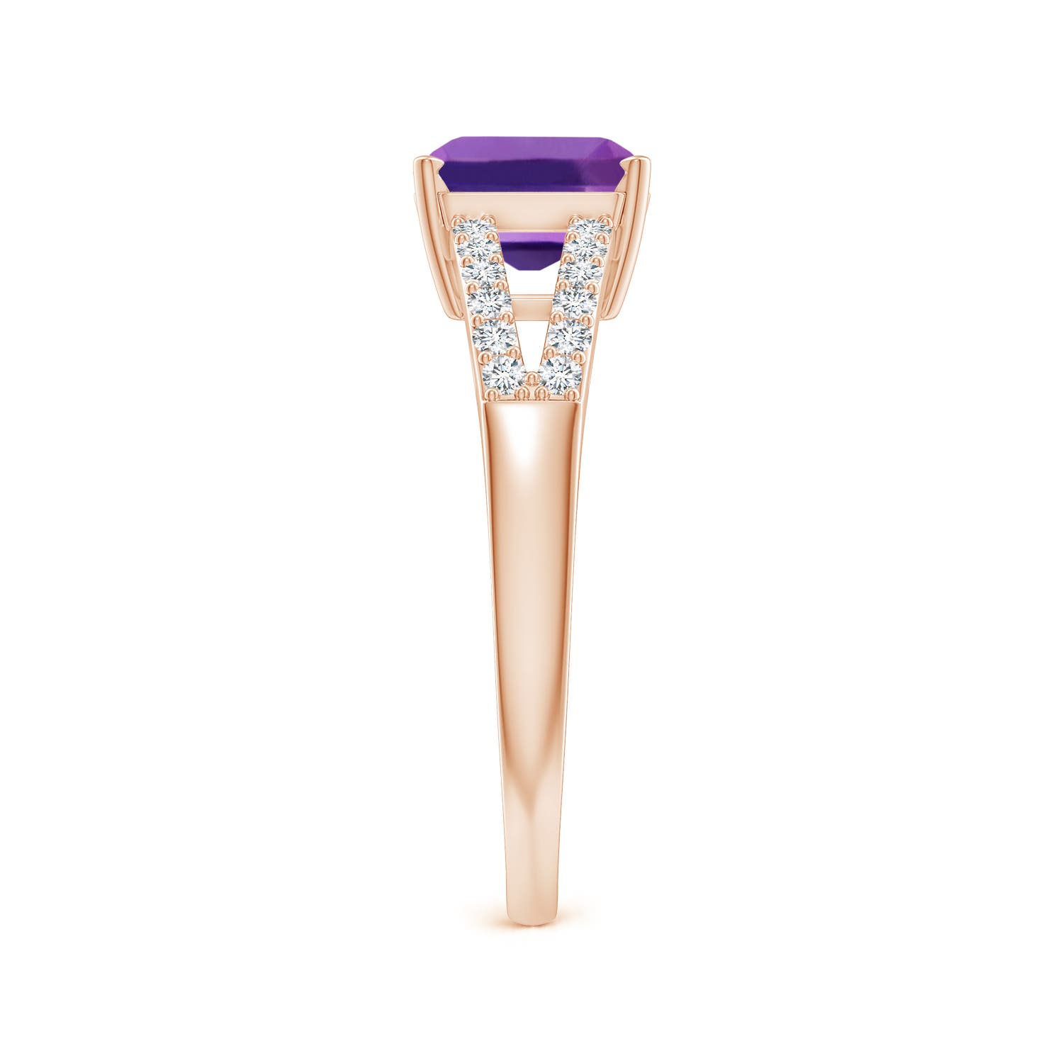 AAAA - Amethyst / 1.54 CT / 14 KT Rose Gold