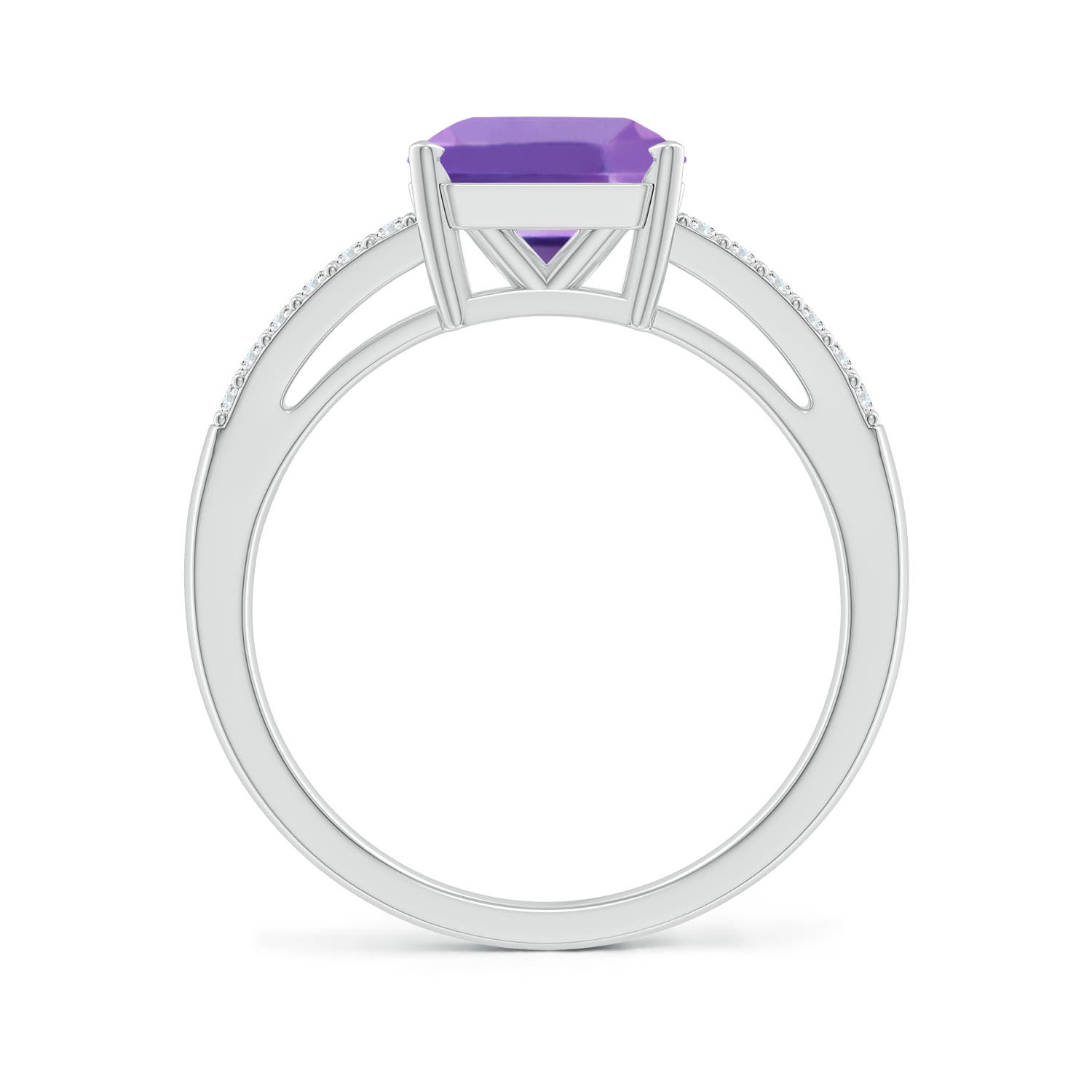 A - Amethyst / 2.24 CT / 14 KT White Gold