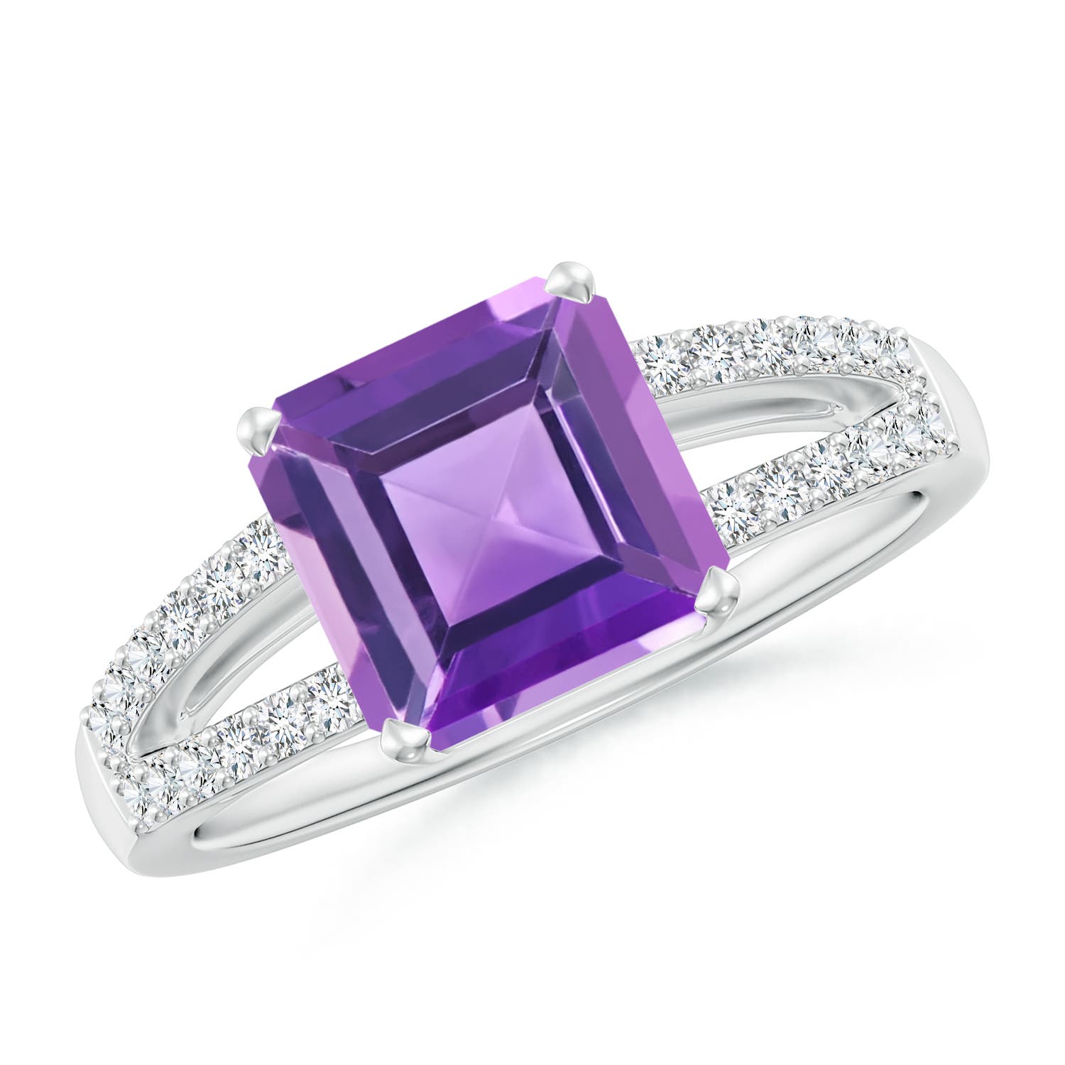 AA - Amethyst / 2.24 CT / 14 KT White Gold