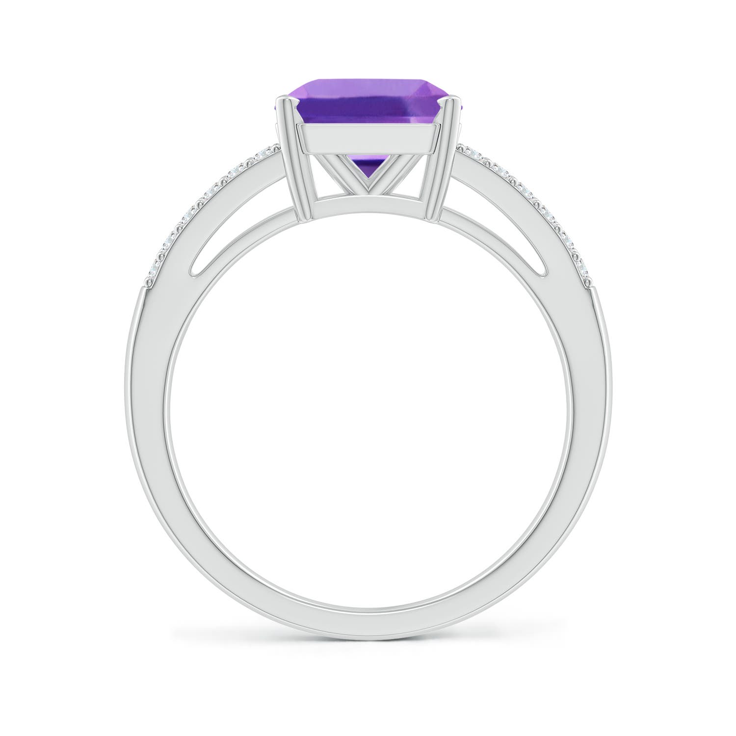 AA - Amethyst / 2.24 CT / 14 KT White Gold