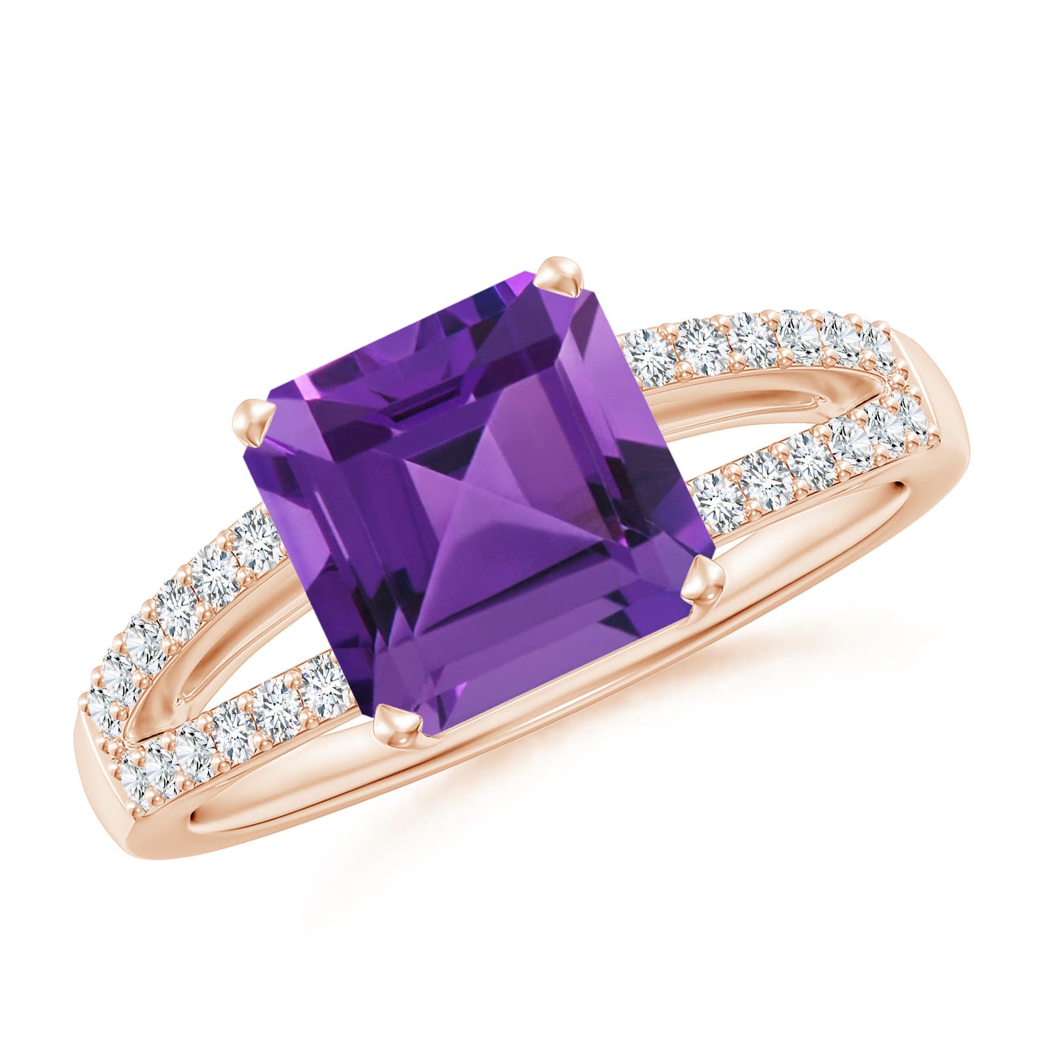 AAAA - Amethyst / 2.24 CT / 14 KT Rose Gold