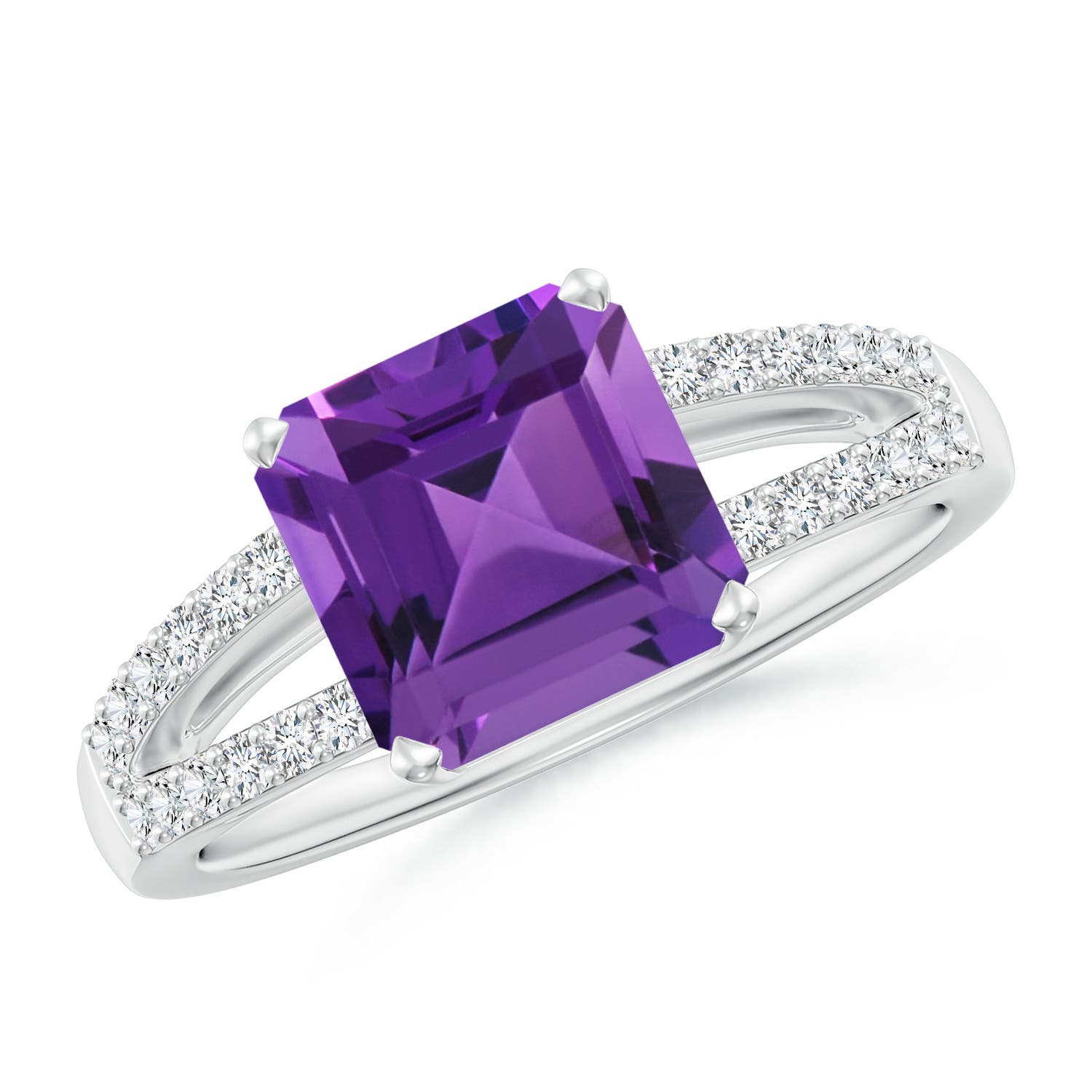 AAAA - Amethyst / 2.24 CT / 14 KT White Gold