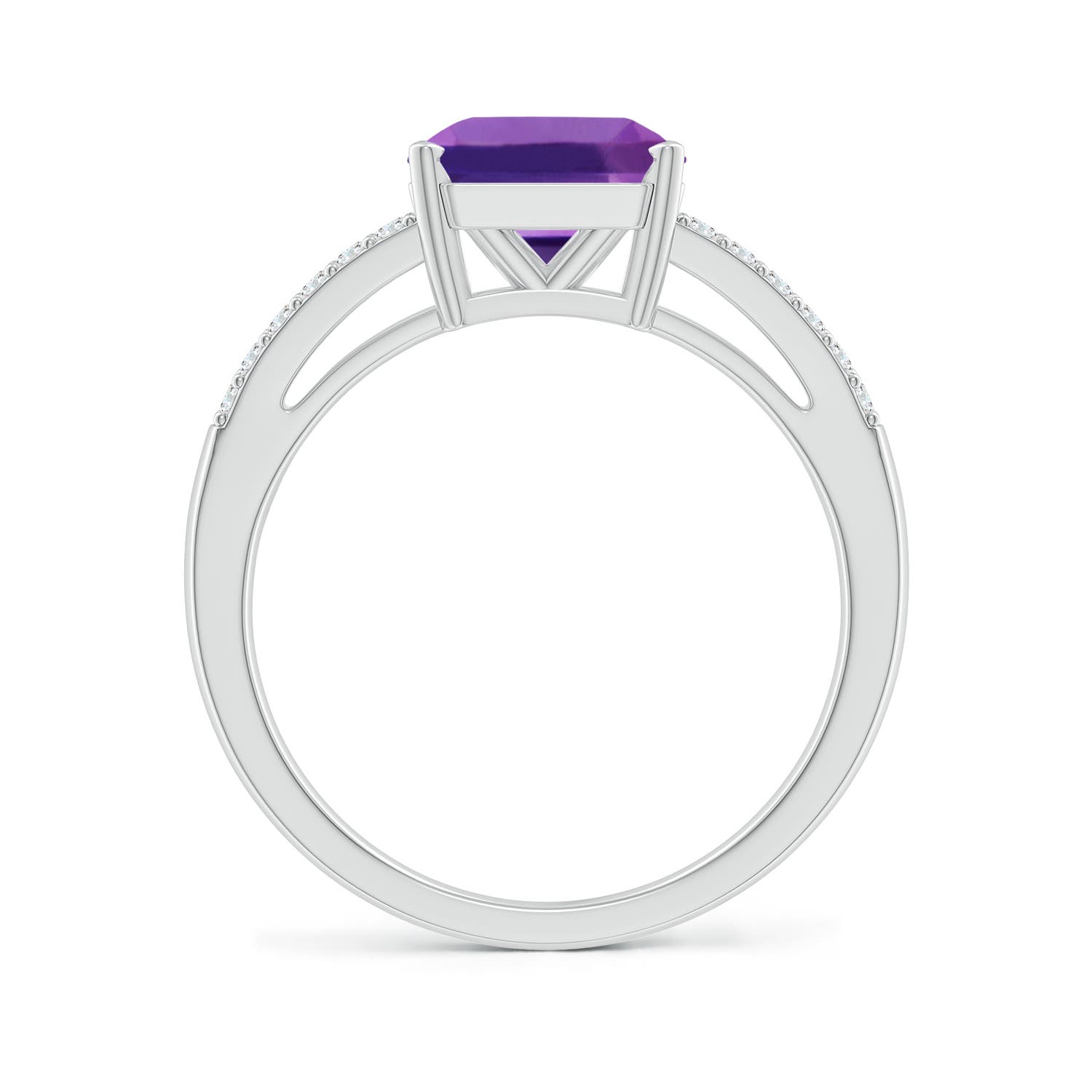 AAAA - Amethyst / 2.24 CT / 14 KT White Gold