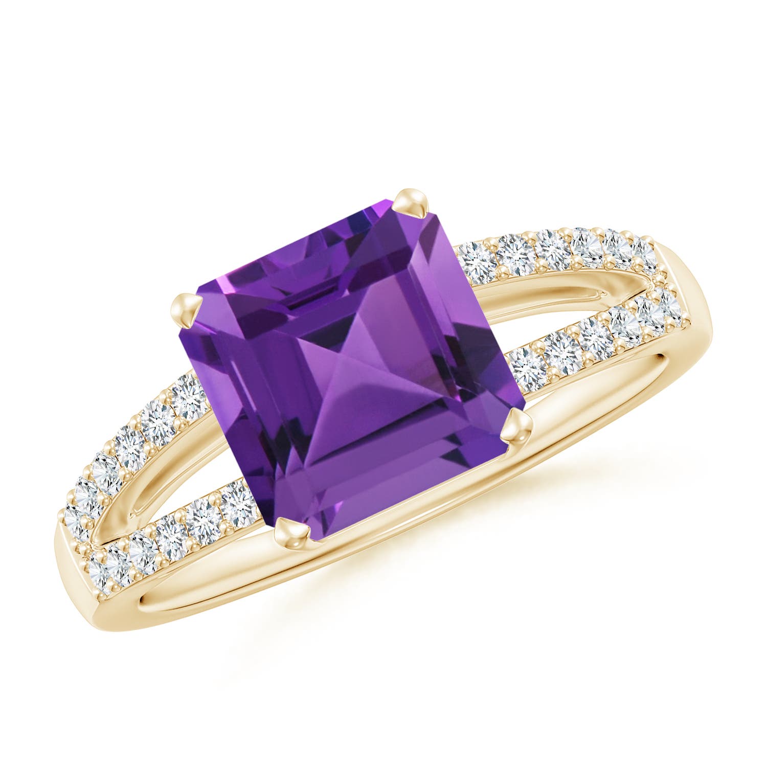 AAAA - Amethyst / 2.24 CT / 14 KT Yellow Gold