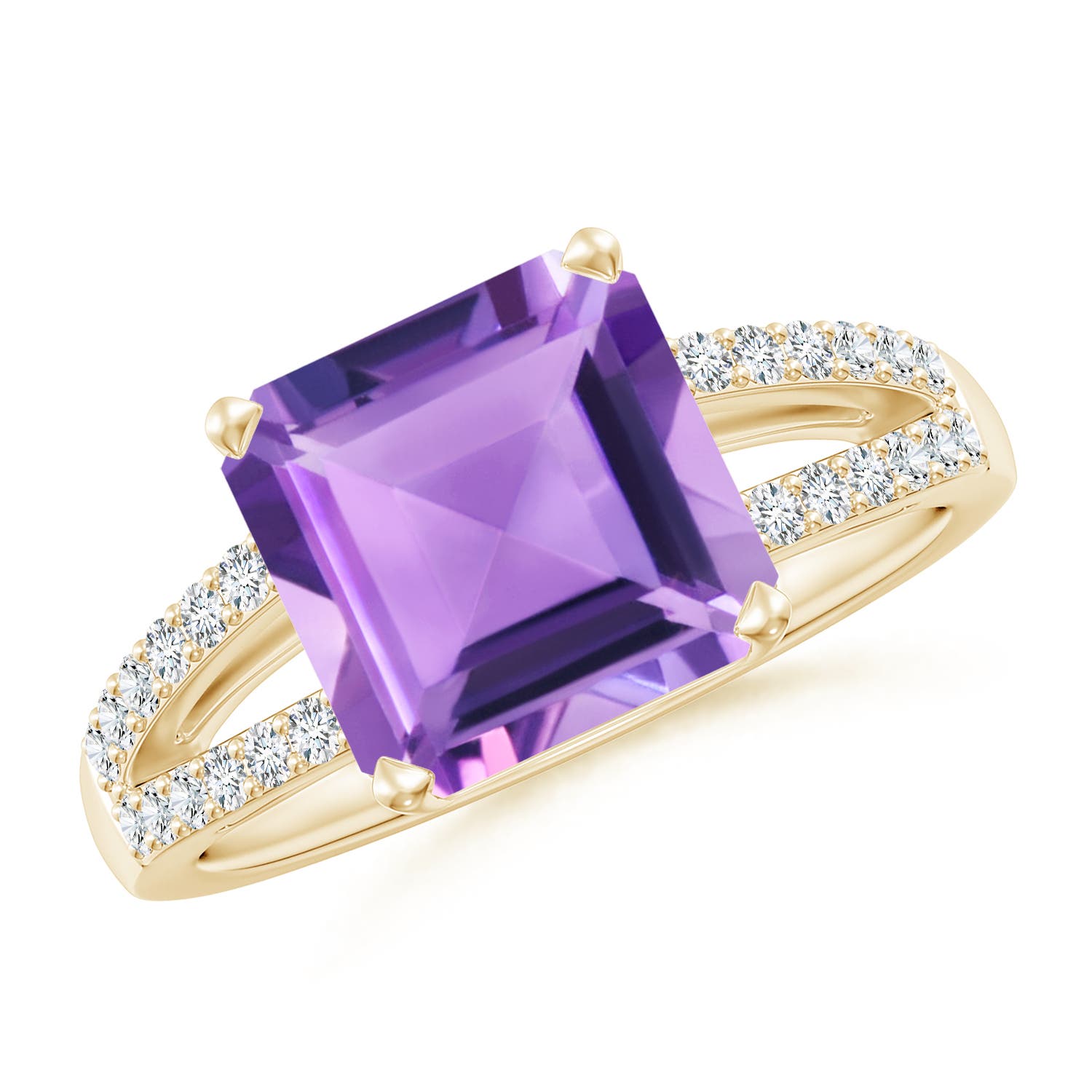 A - Amethyst / 3.04 CT / 14 KT Yellow Gold