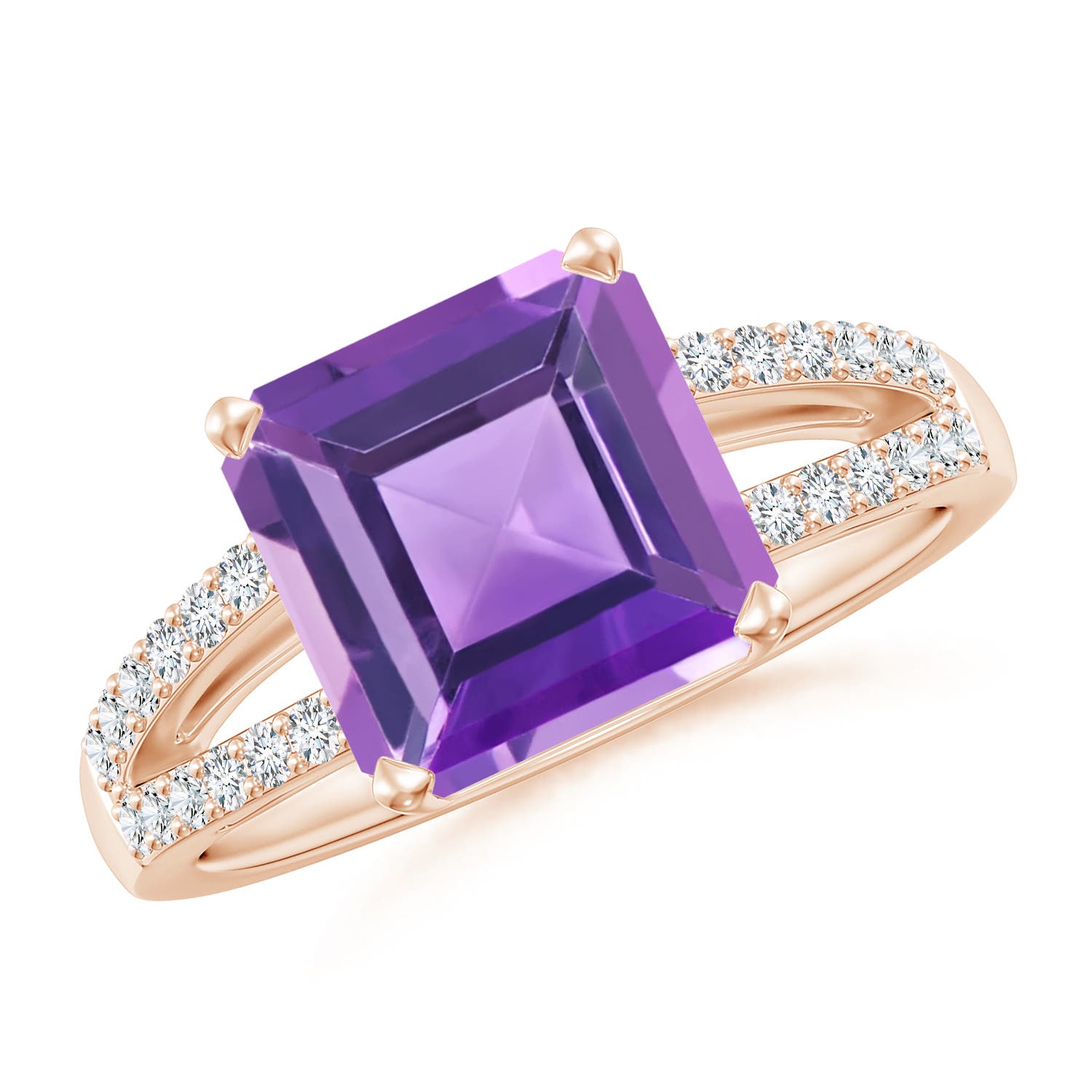AA - Amethyst / 3.04 CT / 14 KT Rose Gold