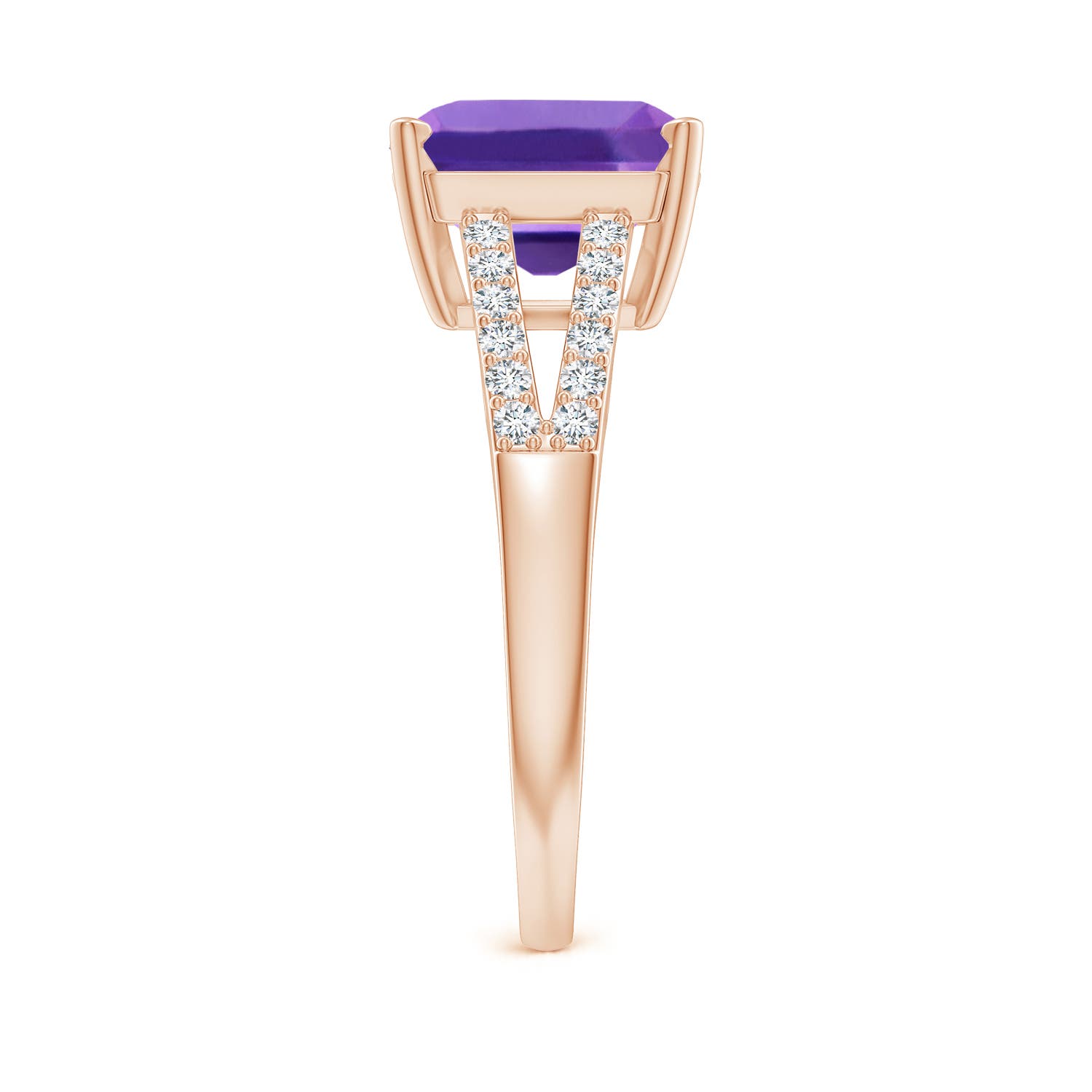 AAA - Amethyst / 3.04 CT / 14 KT Rose Gold