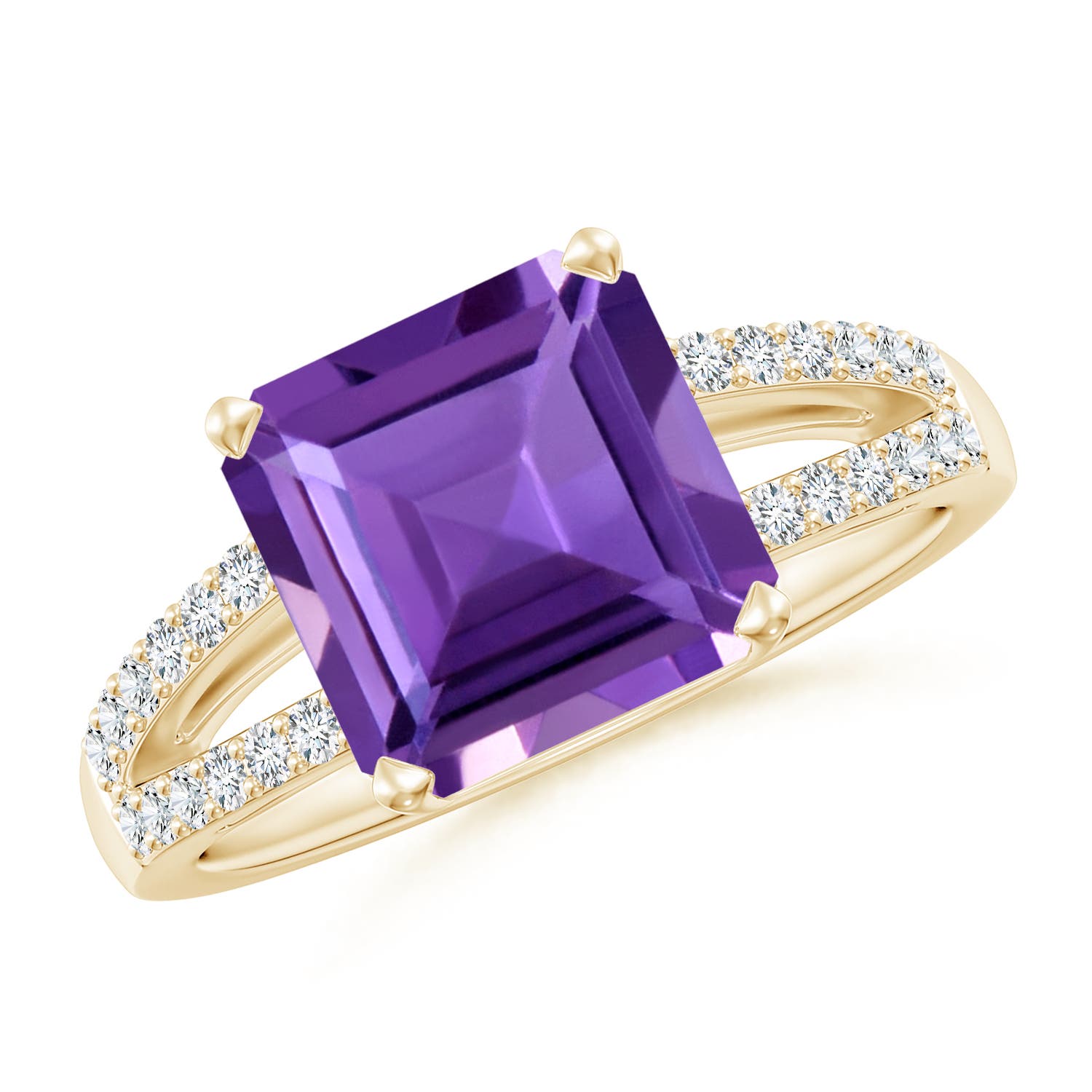 AAA - Amethyst / 3.04 CT / 14 KT Yellow Gold