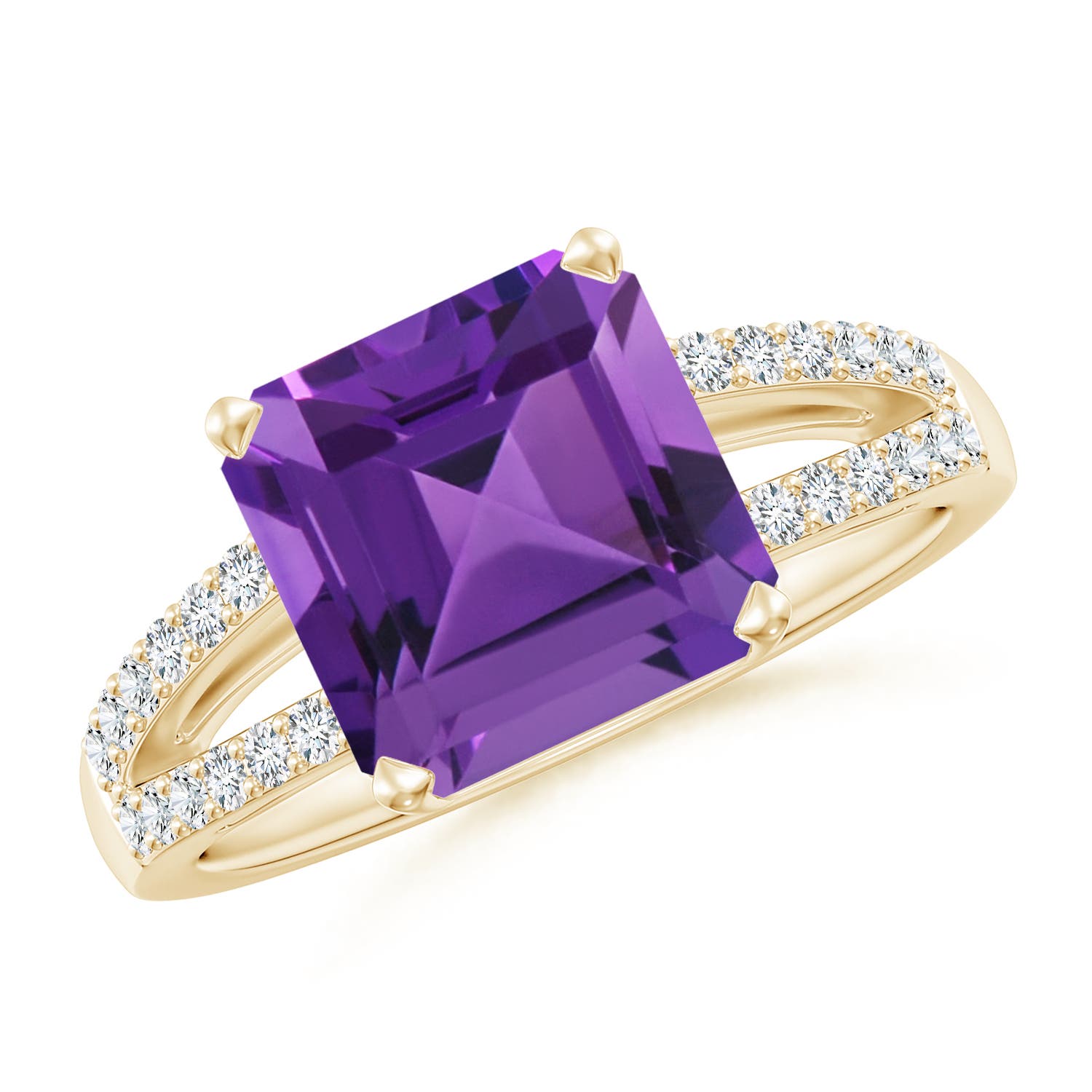 AAAA - Amethyst / 3.04 CT / 14 KT Yellow Gold