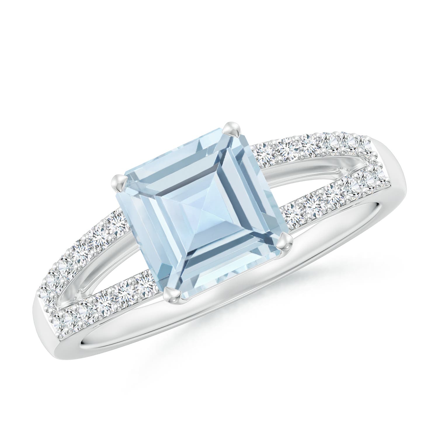 AA - Aquamarine / 1.59 CT / 14 KT White Gold