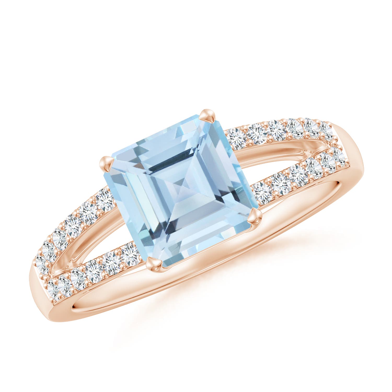 AAA - Aquamarine / 1.59 CT / 14 KT Rose Gold