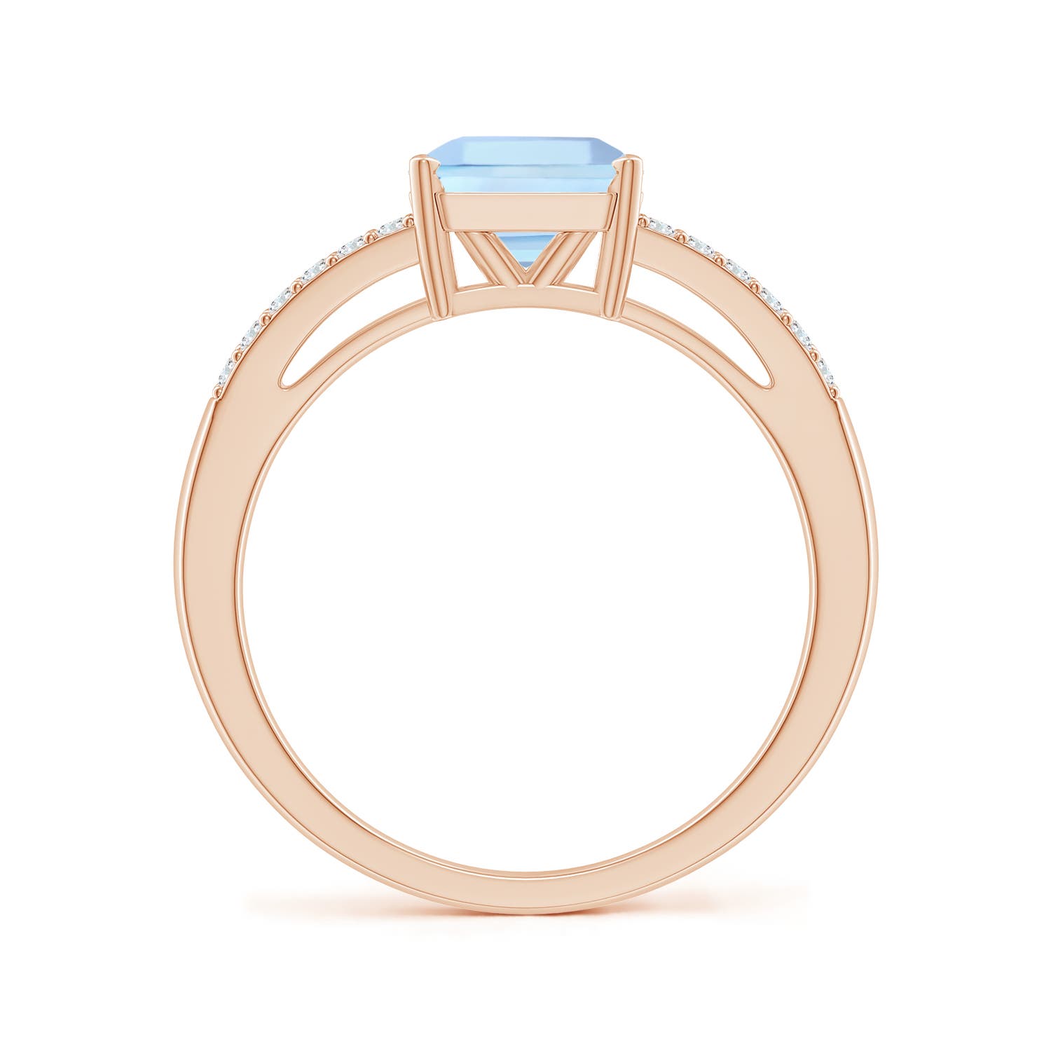 AAA - Aquamarine / 1.59 CT / 14 KT Rose Gold