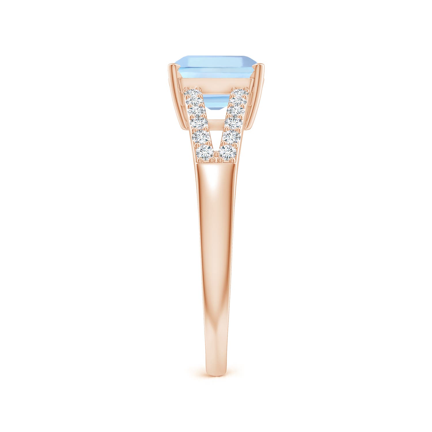 AAA - Aquamarine / 1.59 CT / 14 KT Rose Gold