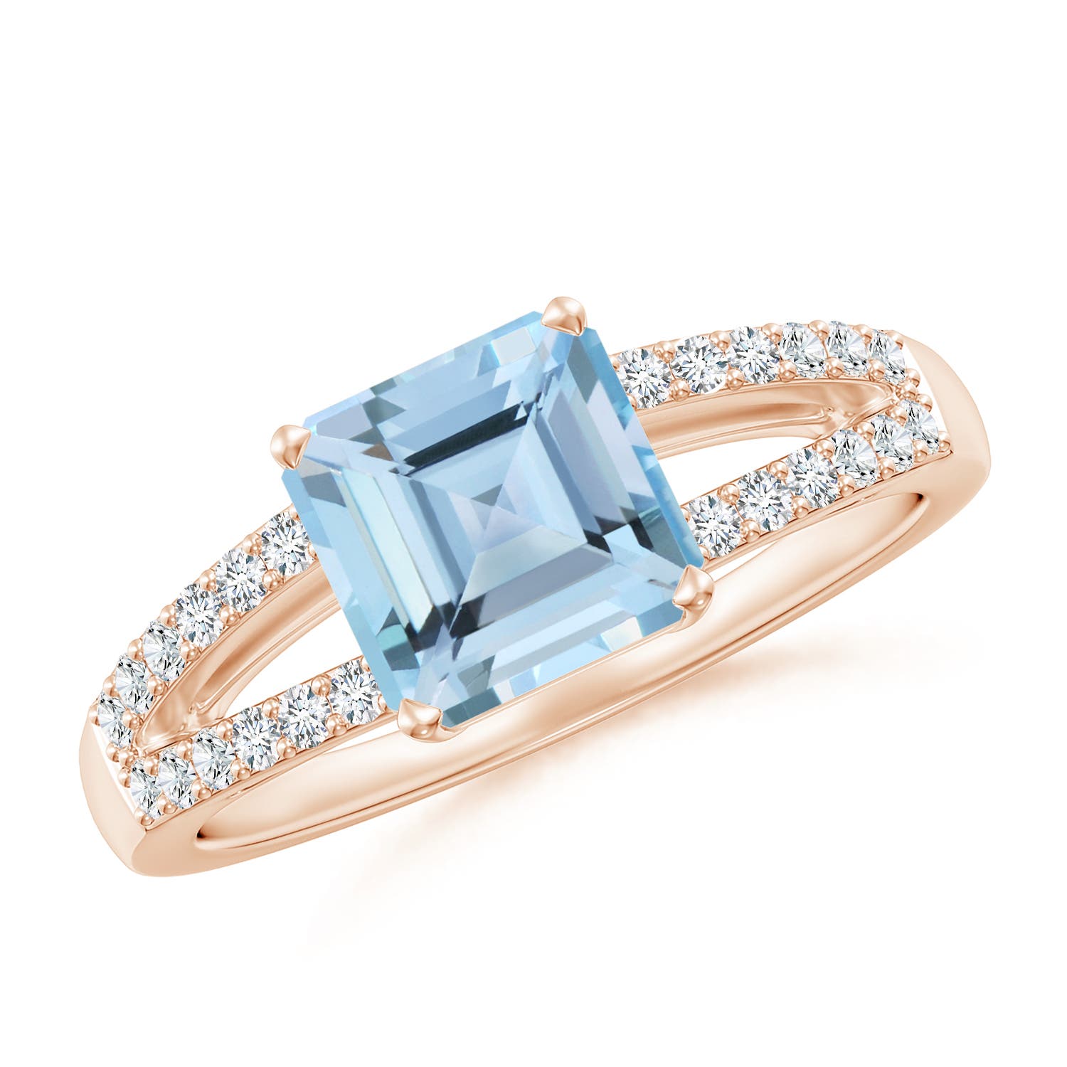 AAAA - Aquamarine / 1.59 CT / 14 KT Rose Gold