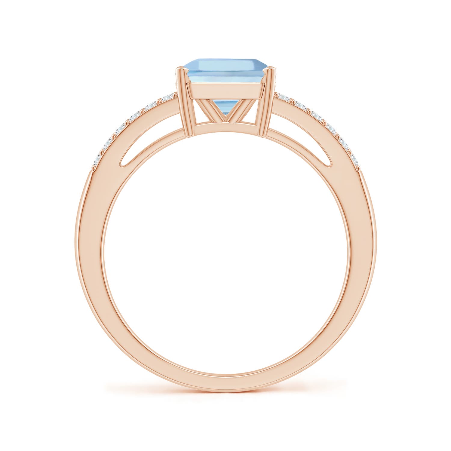 AAAA - Aquamarine / 1.59 CT / 14 KT Rose Gold