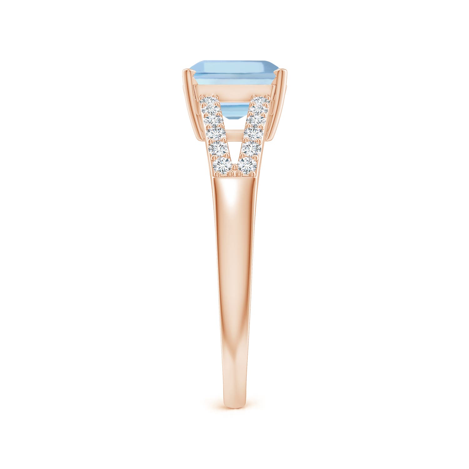 AAAA - Aquamarine / 1.59 CT / 14 KT Rose Gold