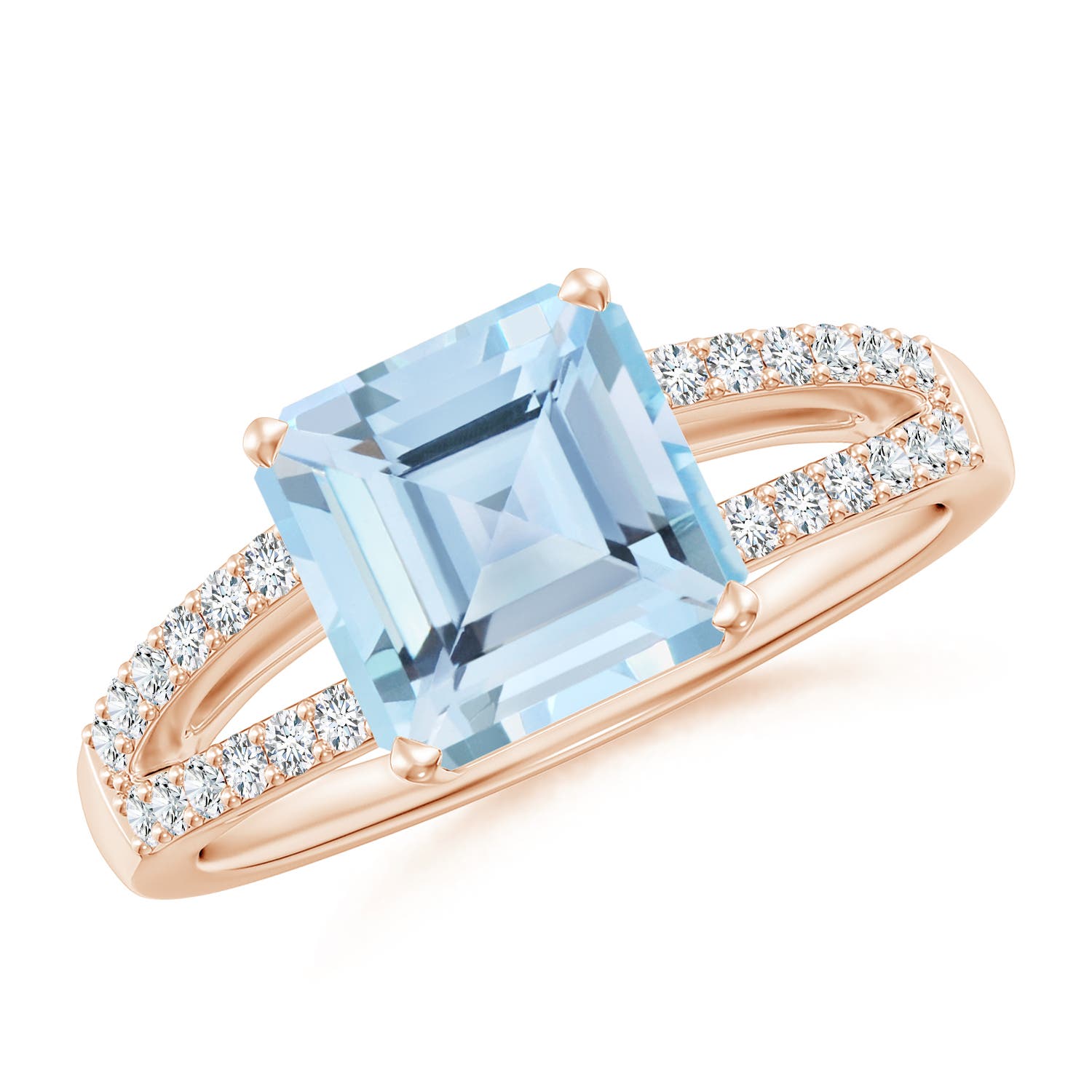 AAA - Aquamarine / 2.24 CT / 14 KT Rose Gold