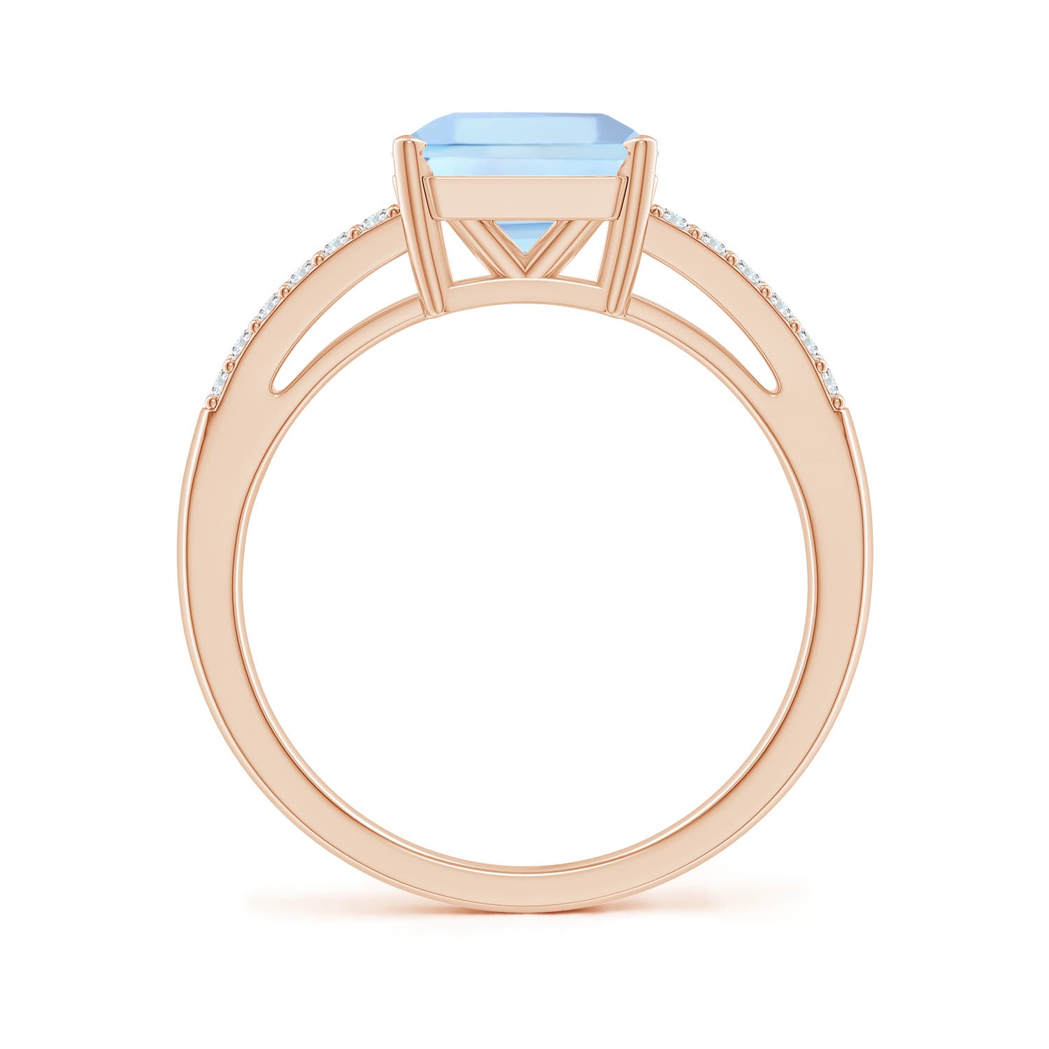 AAA - Aquamarine / 2.24 CT / 14 KT Rose Gold