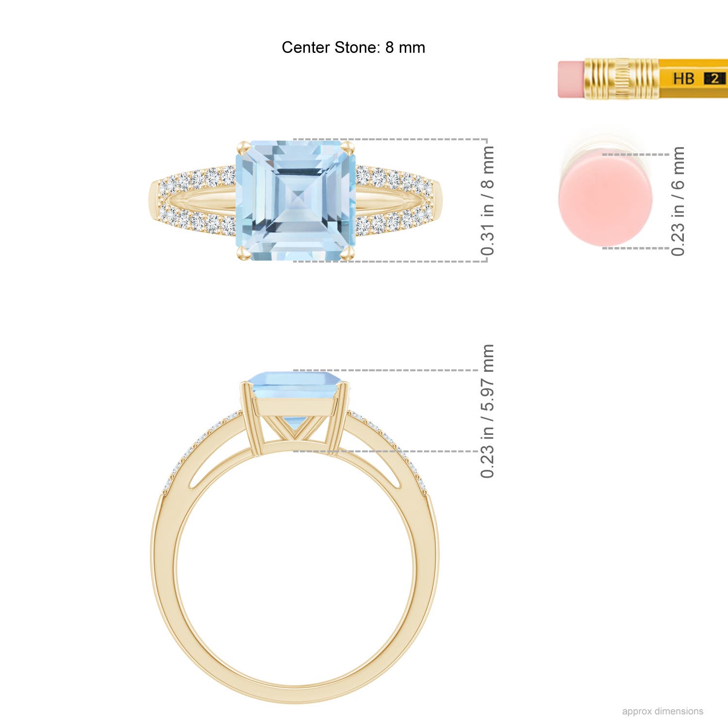 AAA - Aquamarine / 2.24 CT / 14 KT Yellow Gold