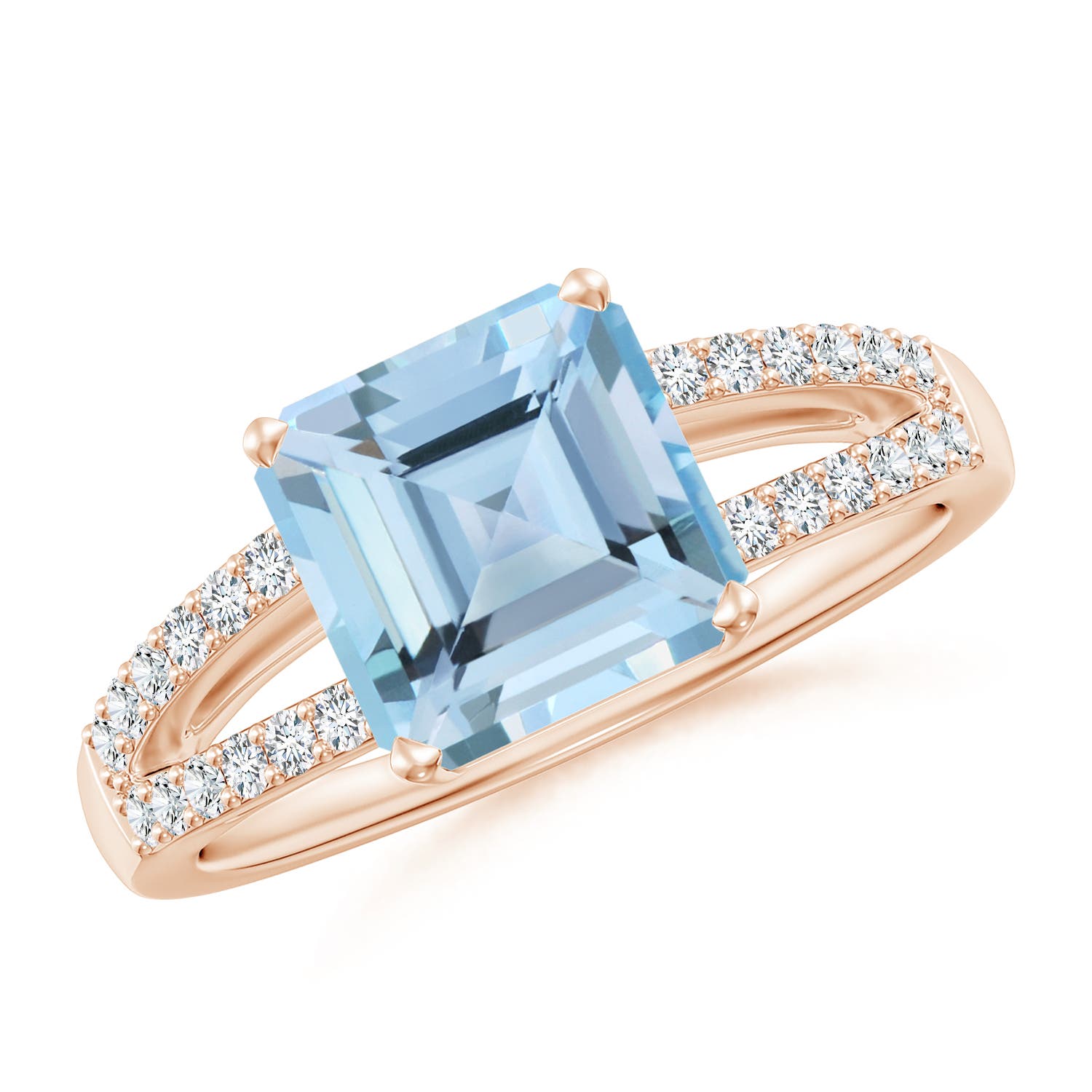 AAAA - Aquamarine / 2.24 CT / 14 KT Rose Gold