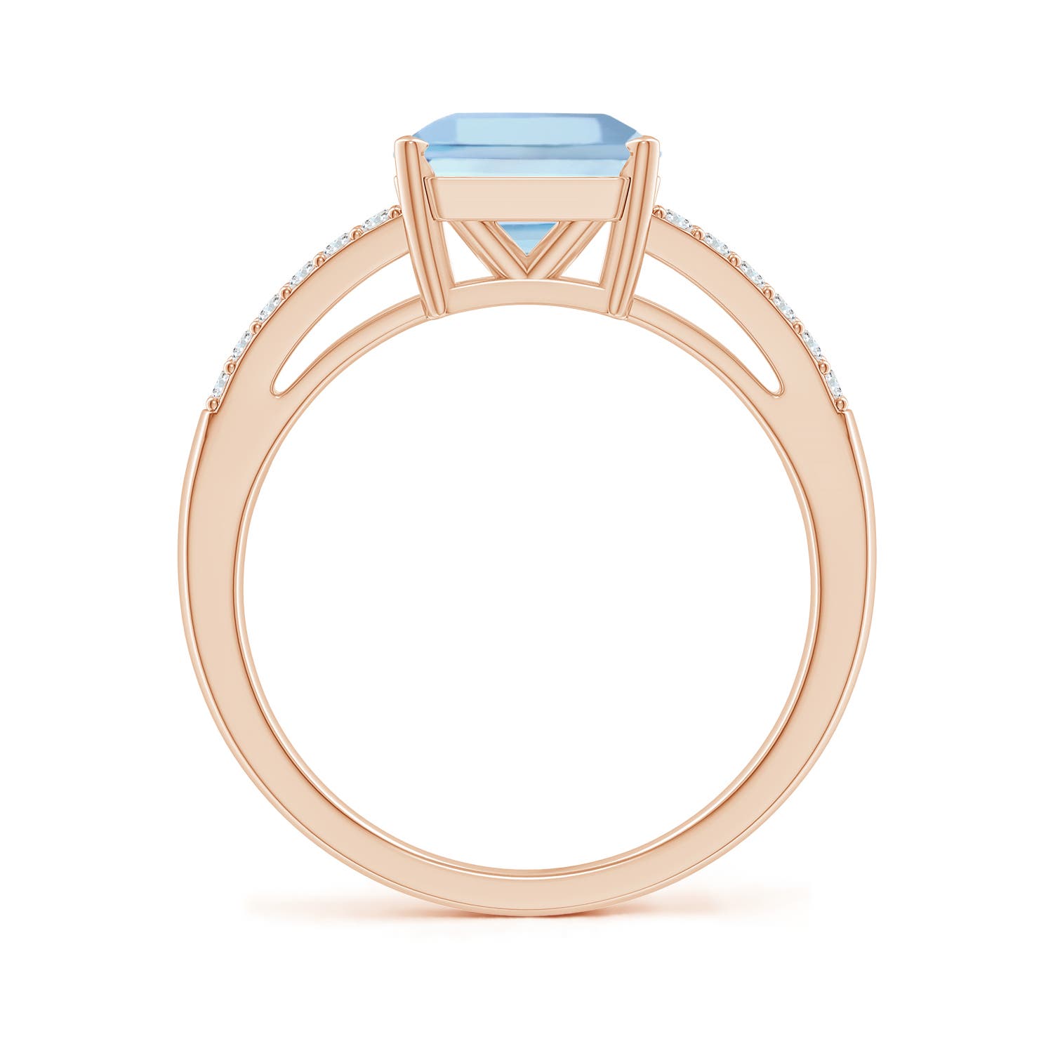 AAAA - Aquamarine / 2.24 CT / 14 KT Rose Gold