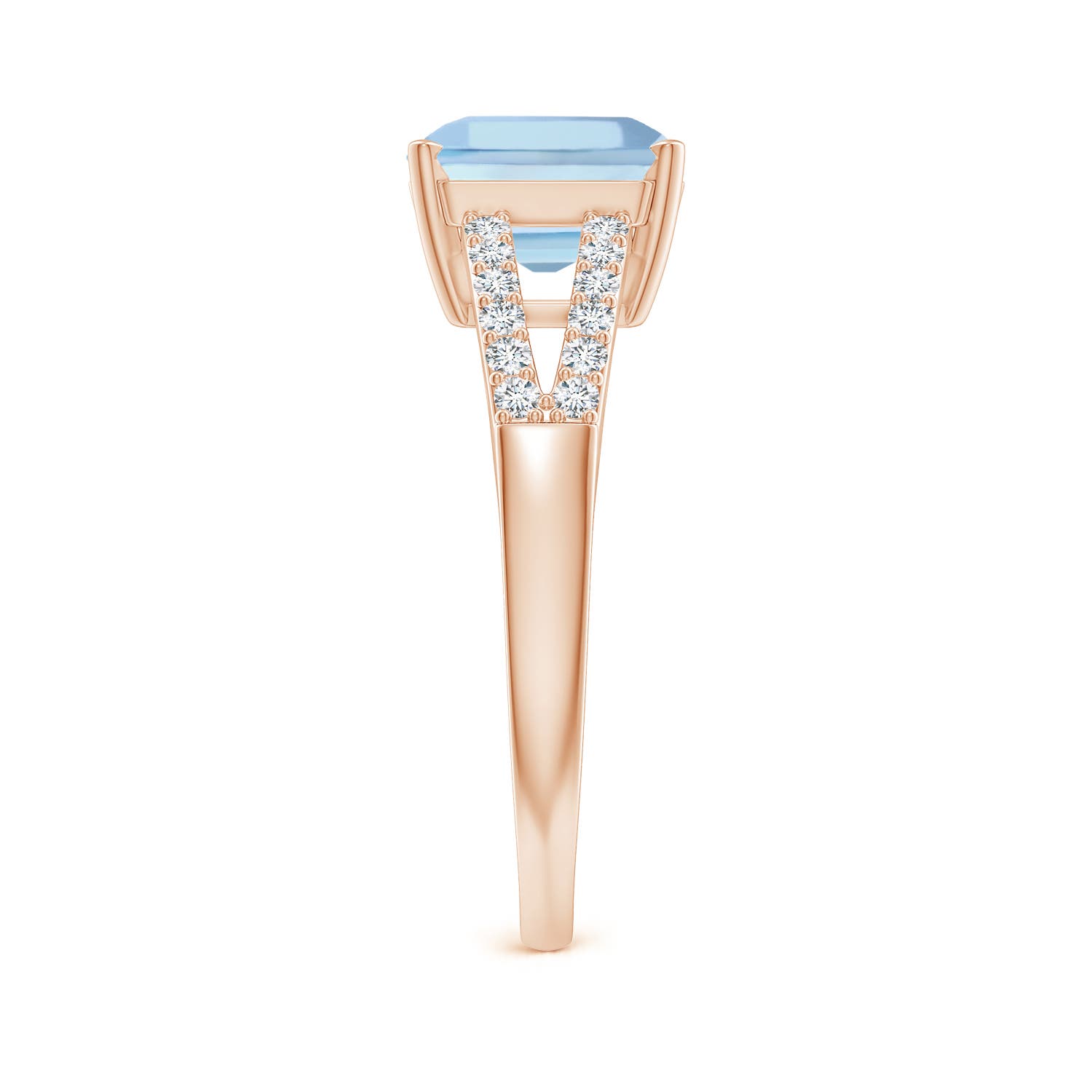 AAAA - Aquamarine / 2.24 CT / 14 KT Rose Gold