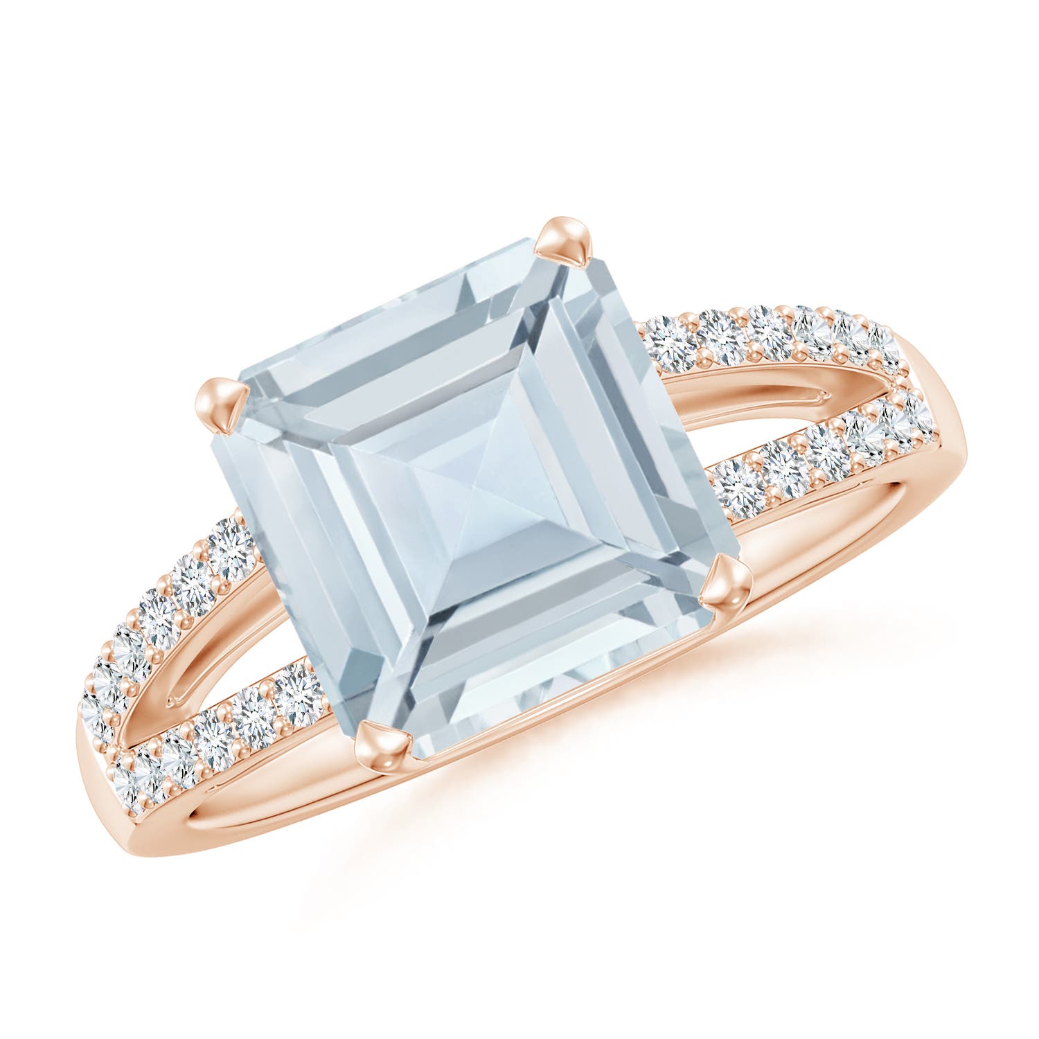 A - Aquamarine / 3.04 CT / 14 KT Rose Gold