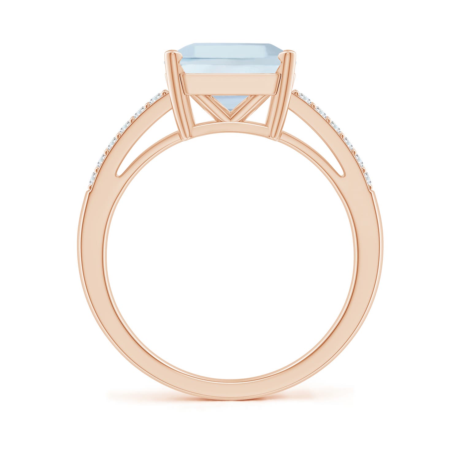 A - Aquamarine / 3.04 CT / 14 KT Rose Gold