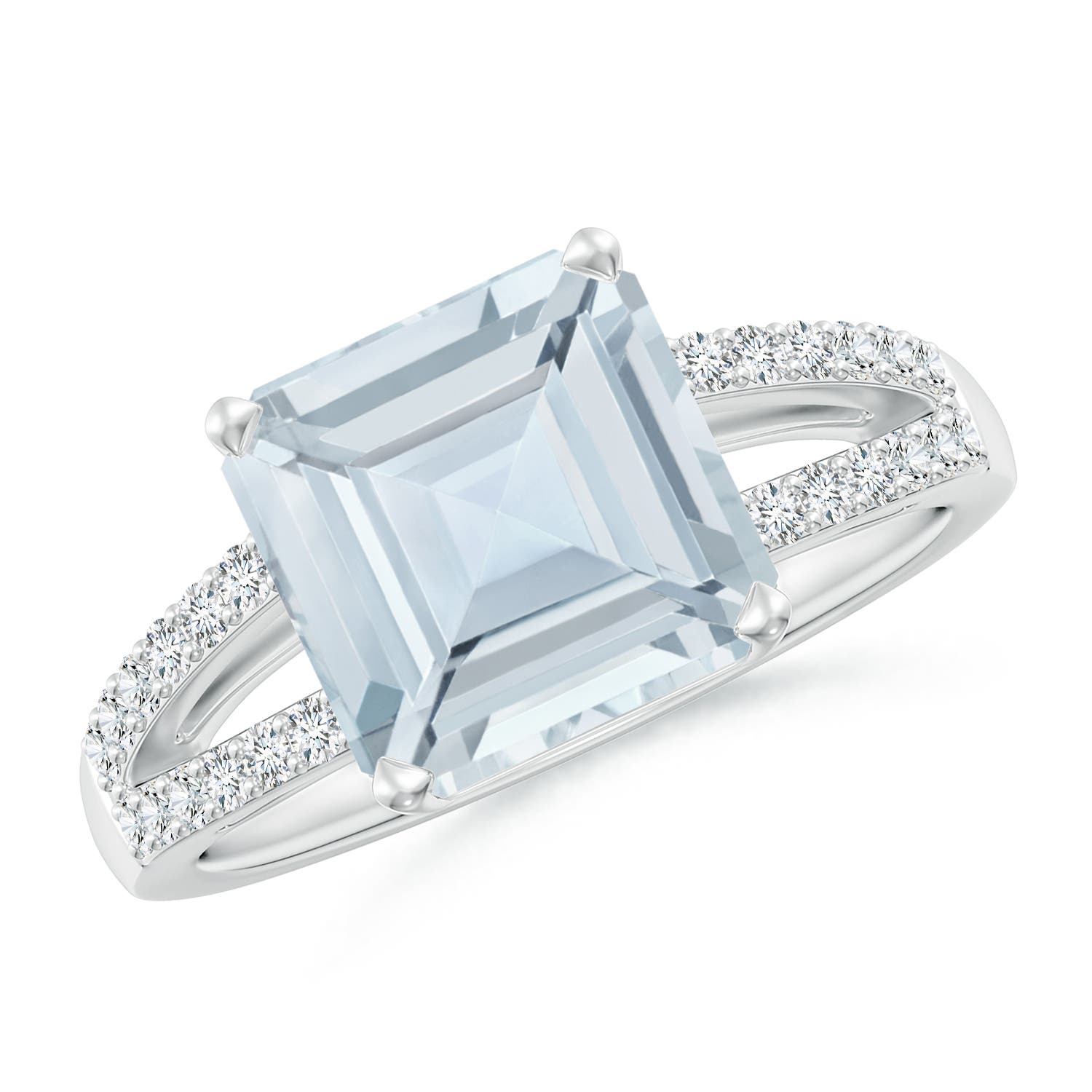 A - Aquamarine / 3.04 CT / 14 KT White Gold