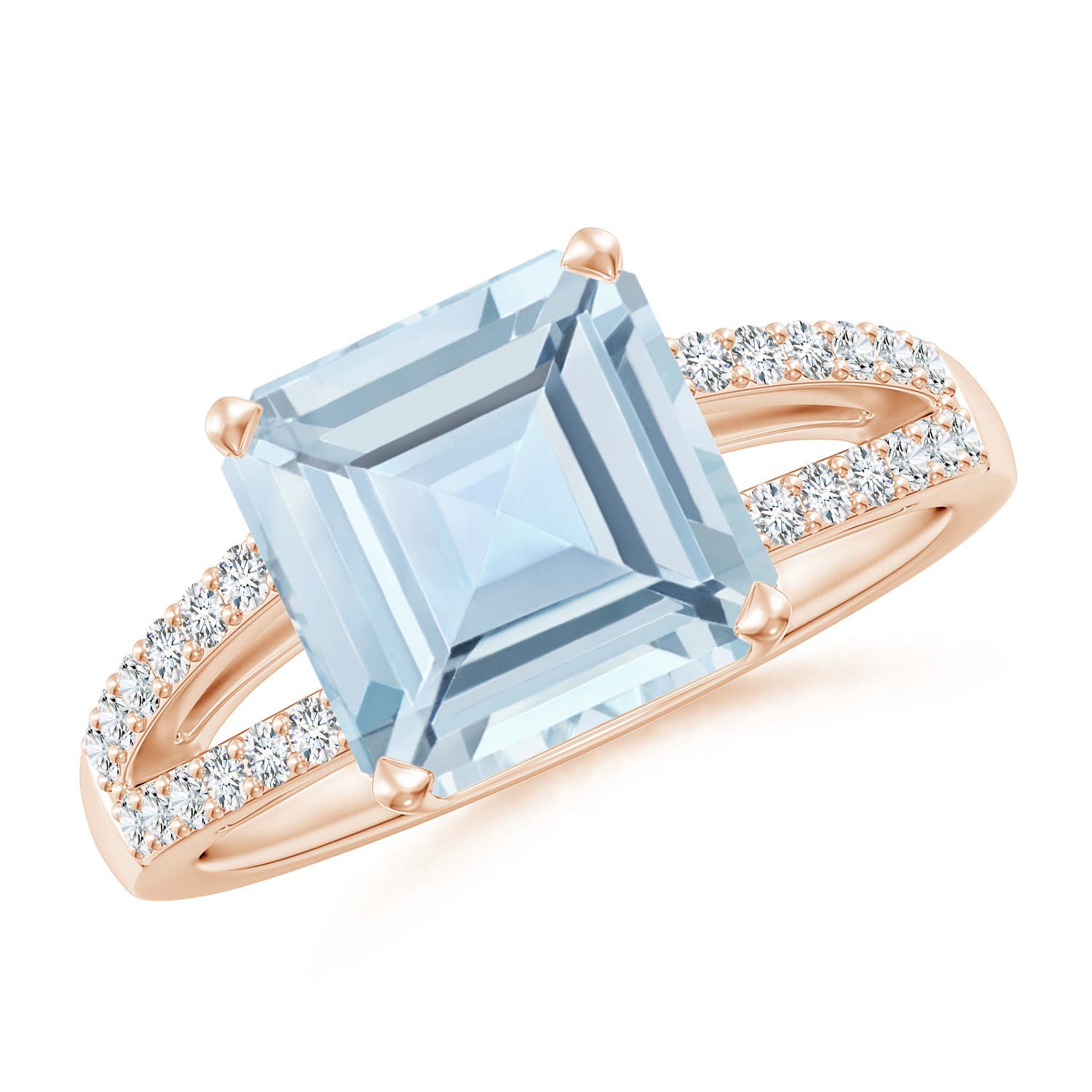 AA - Aquamarine / 3.04 CT / 14 KT Rose Gold