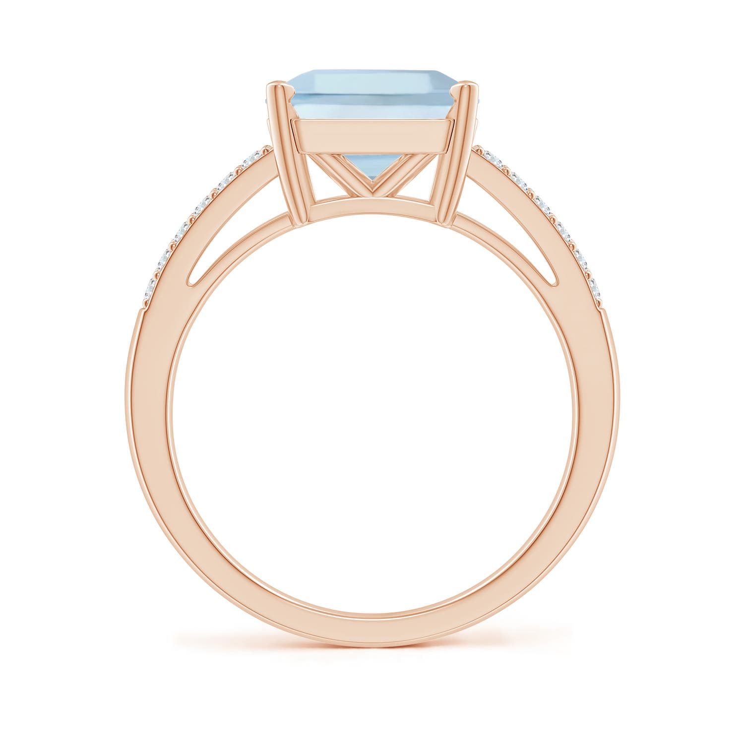 AA - Aquamarine / 3.04 CT / 14 KT Rose Gold