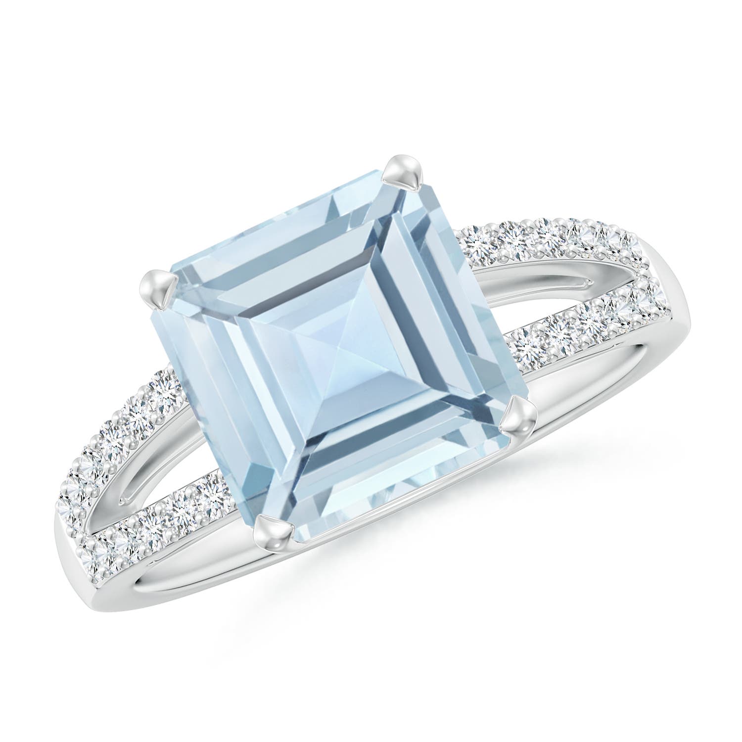 AA - Aquamarine / 3.04 CT / 14 KT White Gold