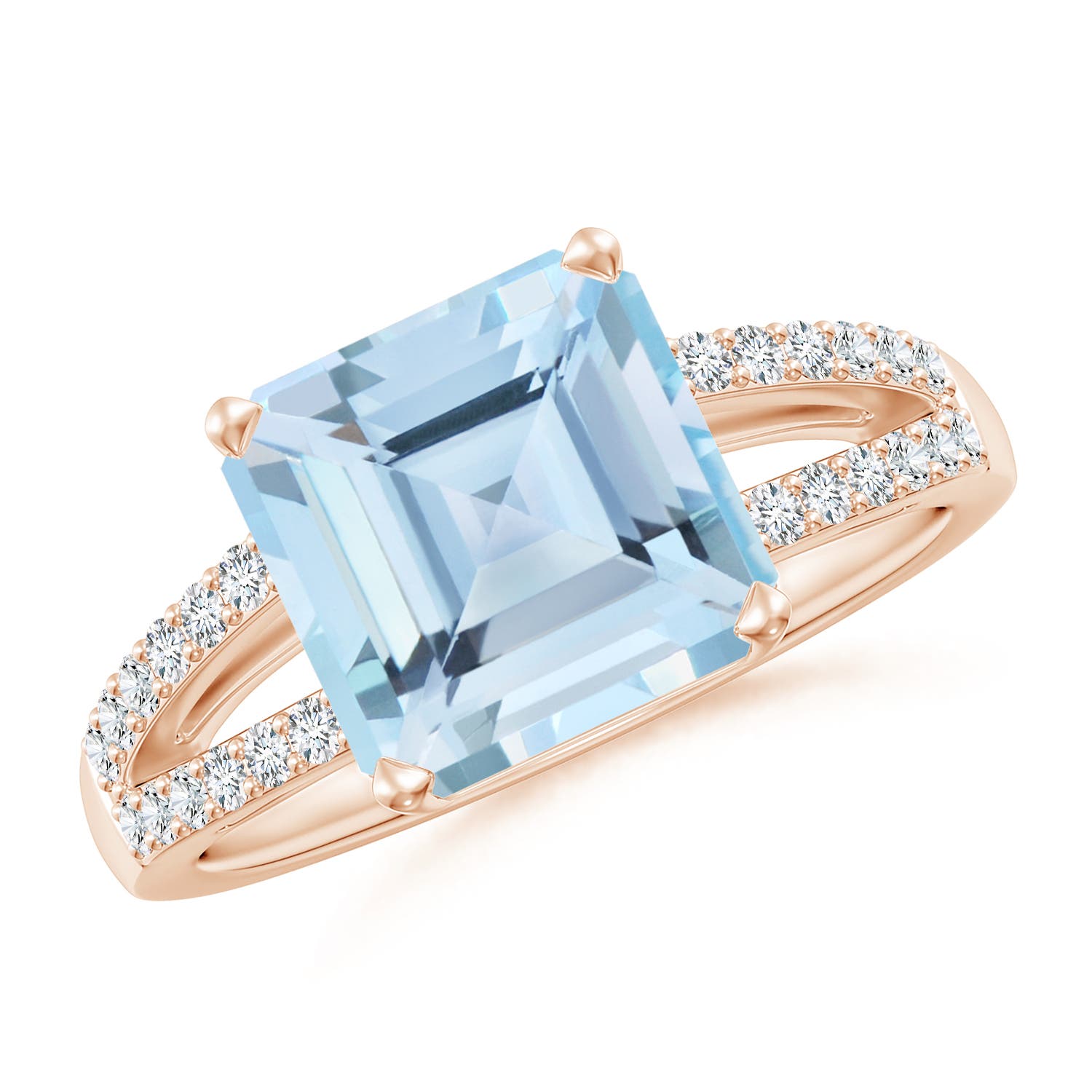 AAA - Aquamarine / 3.04 CT / 14 KT Rose Gold