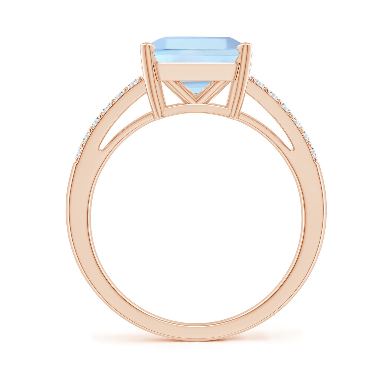 AAA - Aquamarine / 3.04 CT / 14 KT Rose Gold