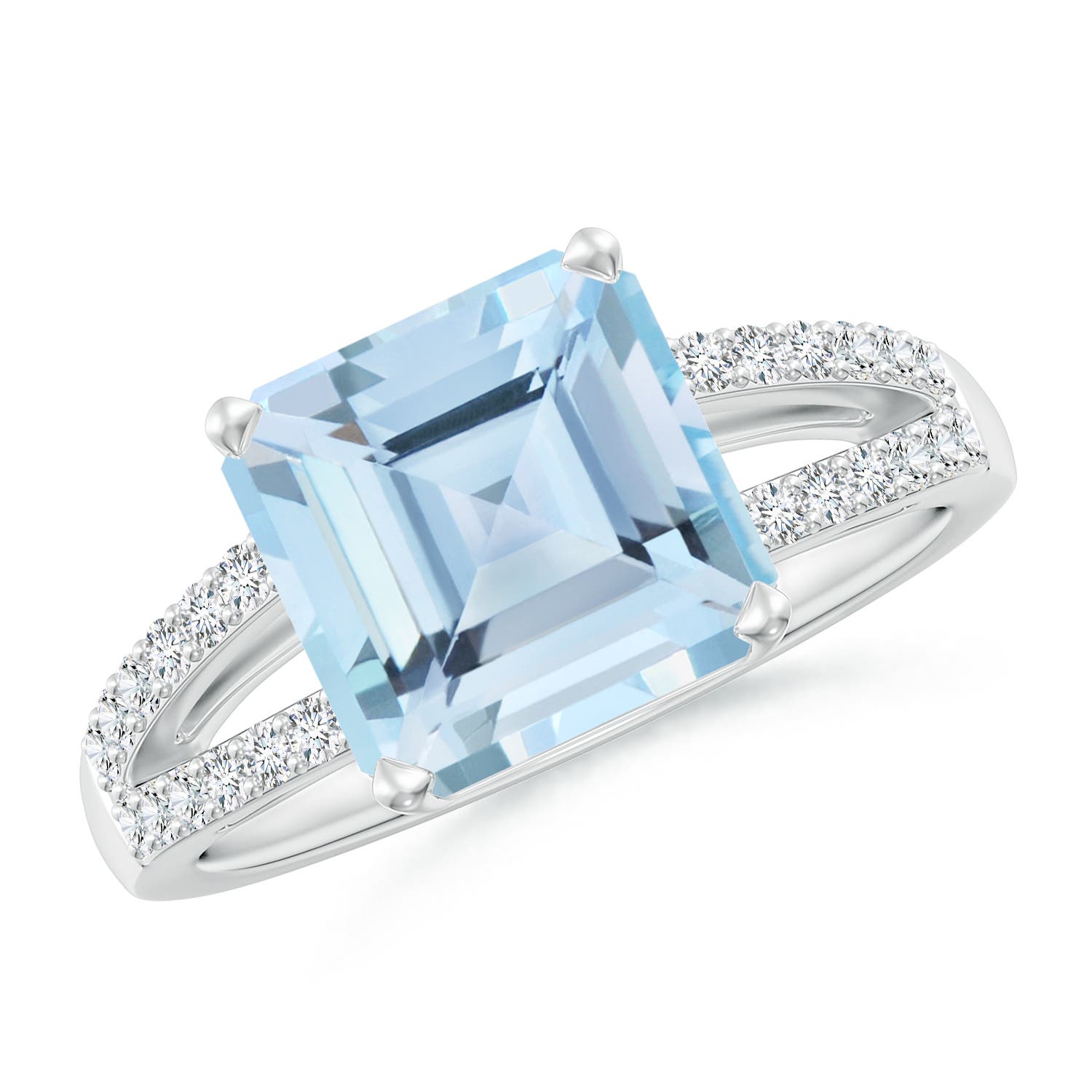 AAA - Aquamarine / 3.04 CT / 14 KT White Gold