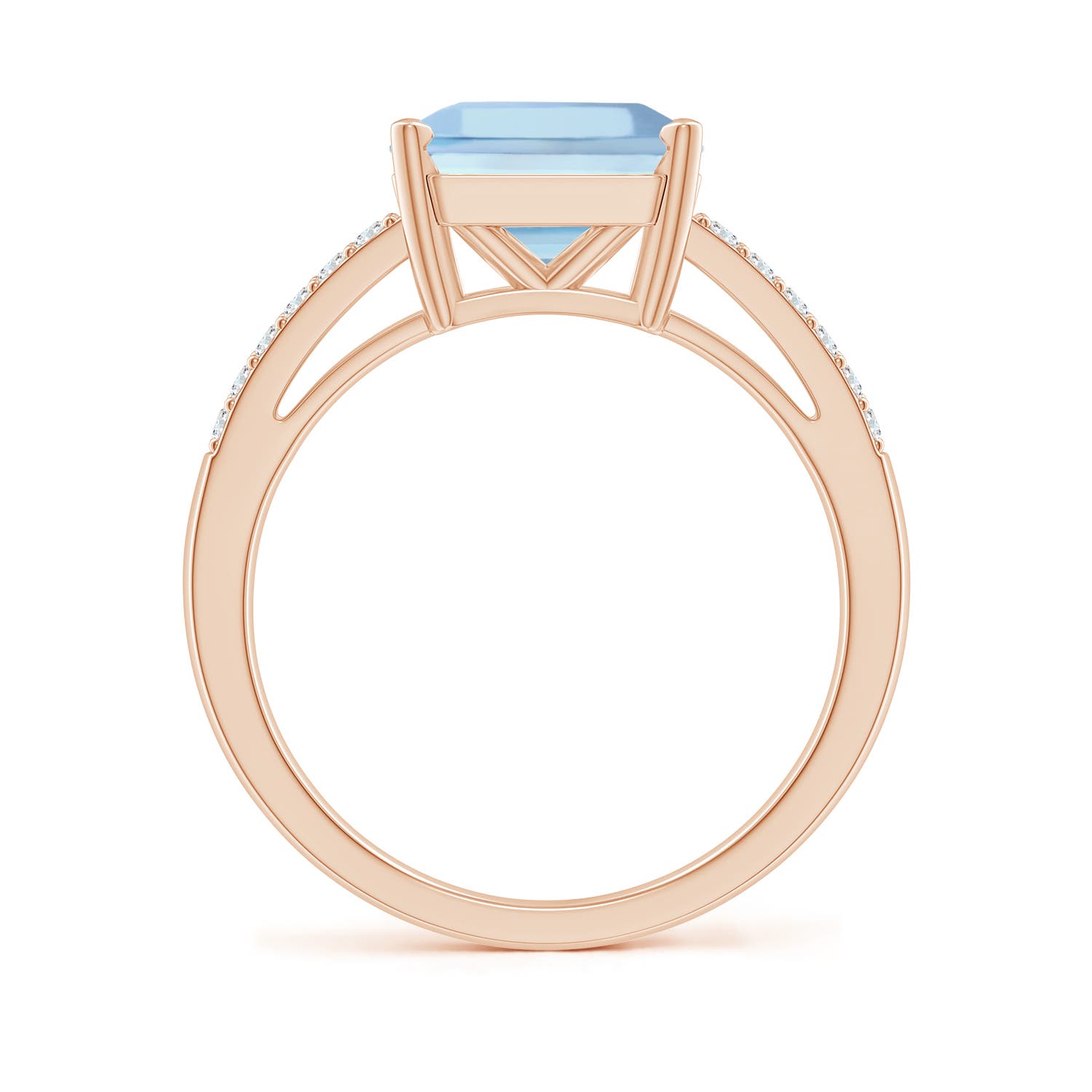 AAAA - Aquamarine / 3.04 CT / 14 KT Rose Gold