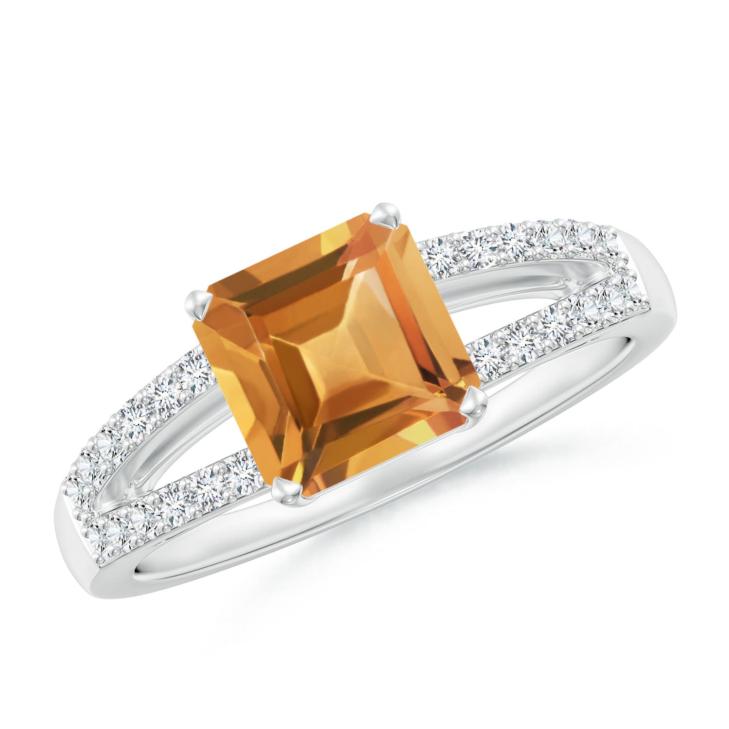 A - Citrine / 1.84 CT / 14 KT White Gold