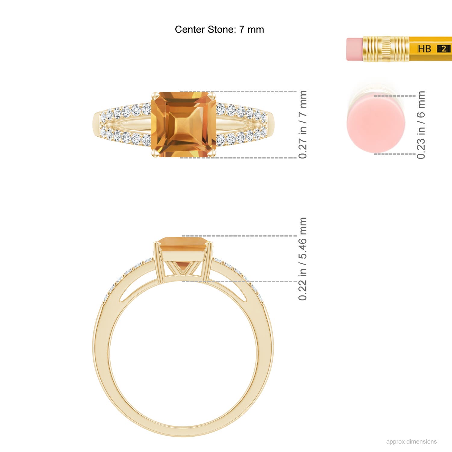 A - Citrine / 1.84 CT / 14 KT Yellow Gold