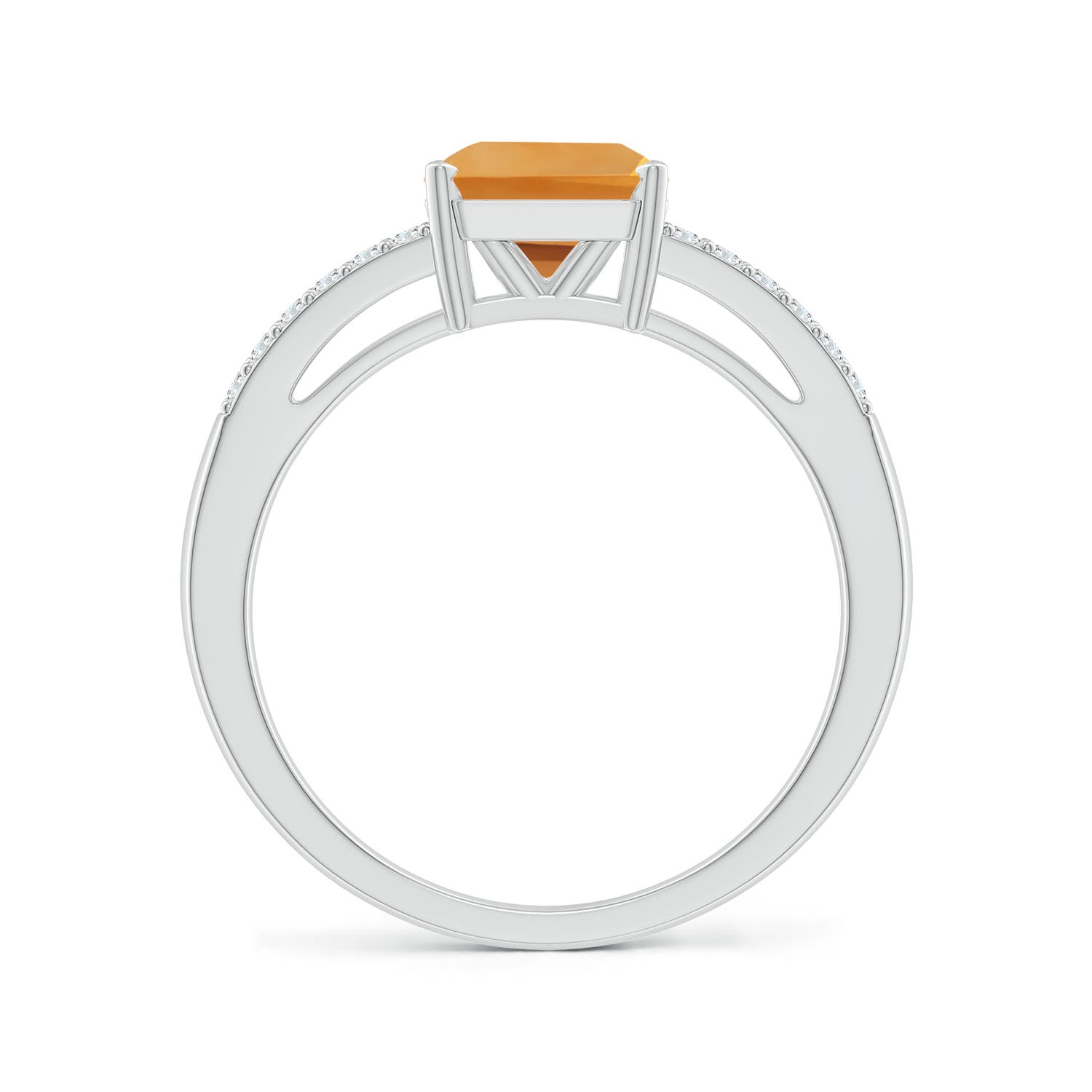 AA - Citrine / 1.84 CT / 14 KT White Gold