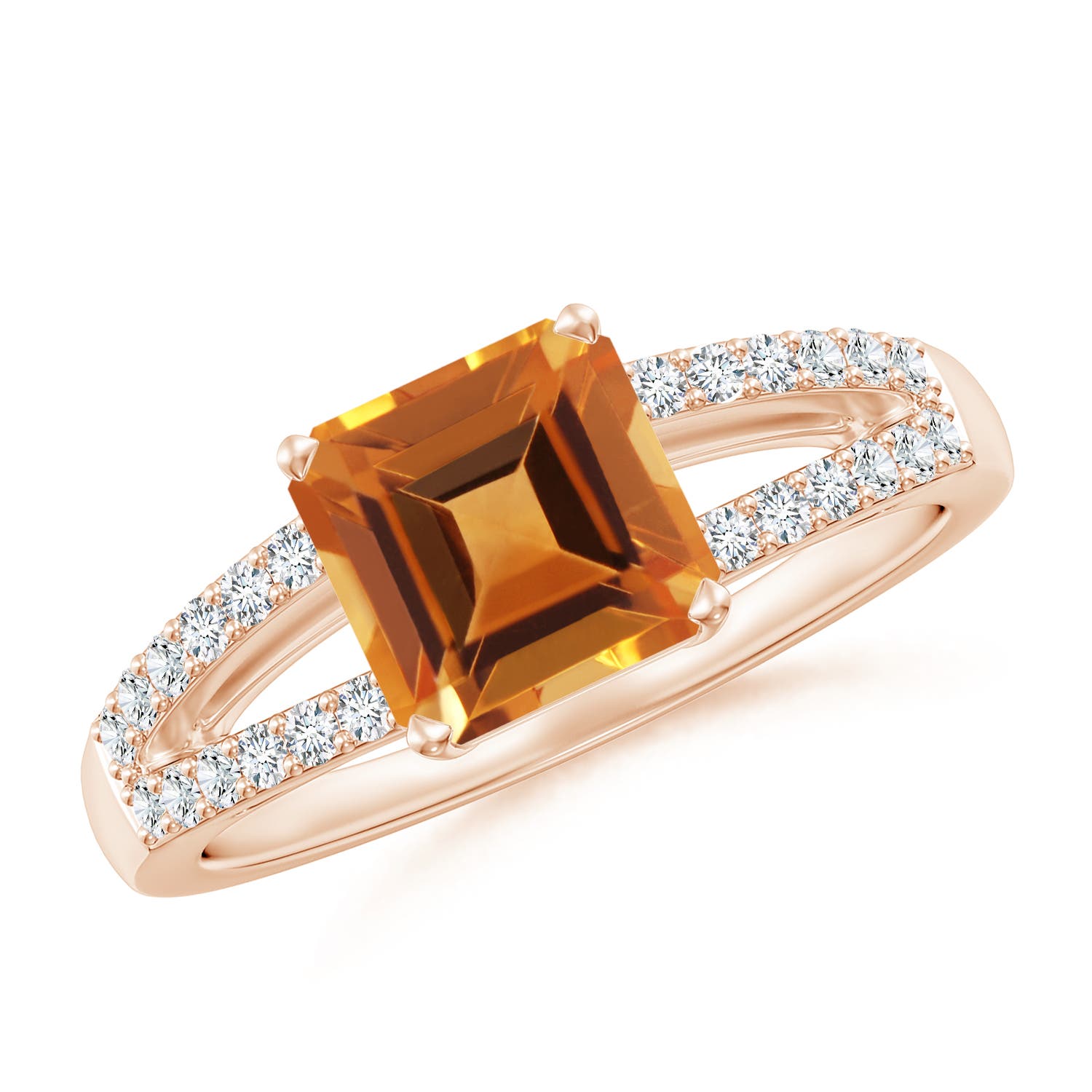 AAA - Citrine / 1.84 CT / 14 KT Rose Gold