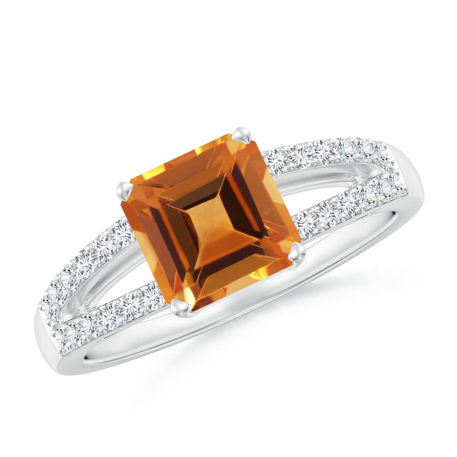 AAA - Citrine / 1.84 CT / 14 KT White Gold