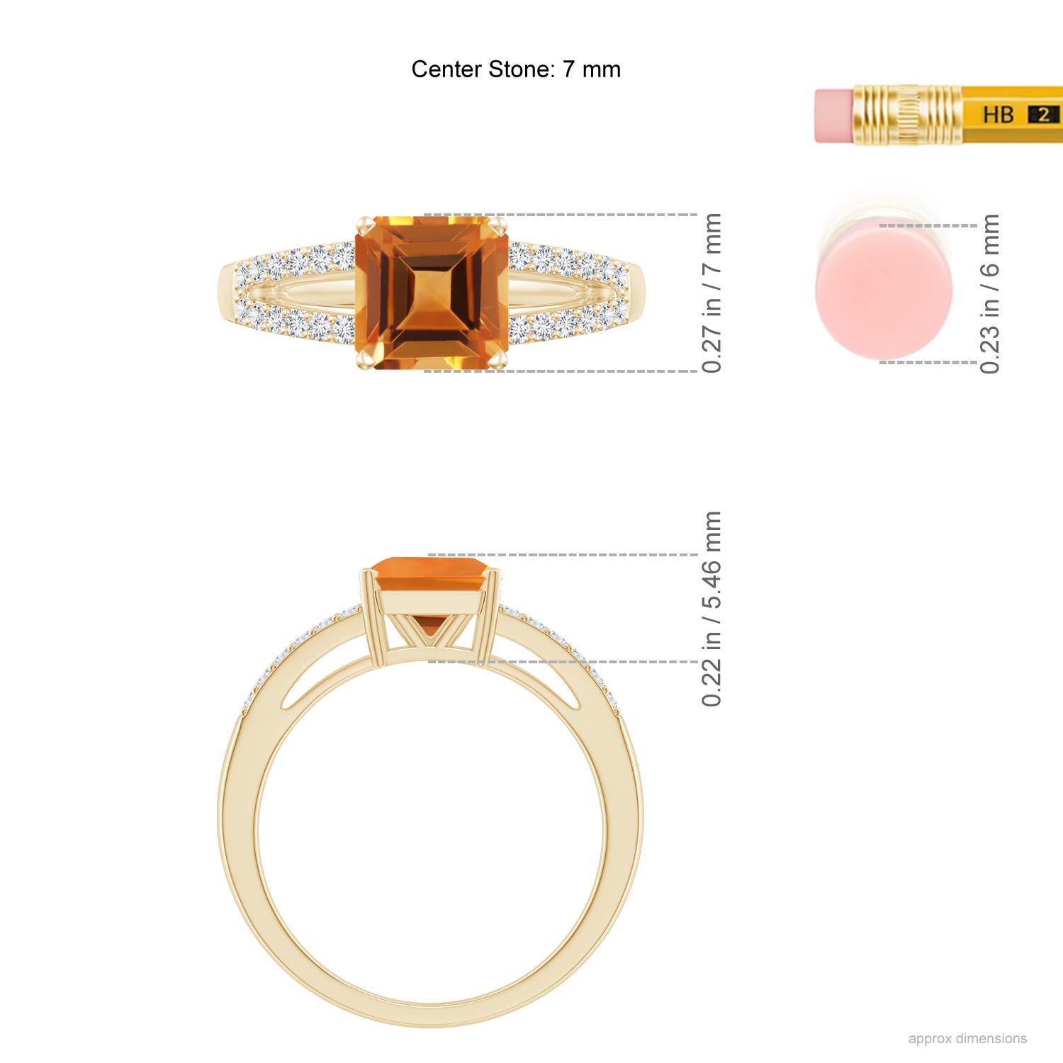 AAA - Citrine / 1.84 CT / 14 KT Yellow Gold