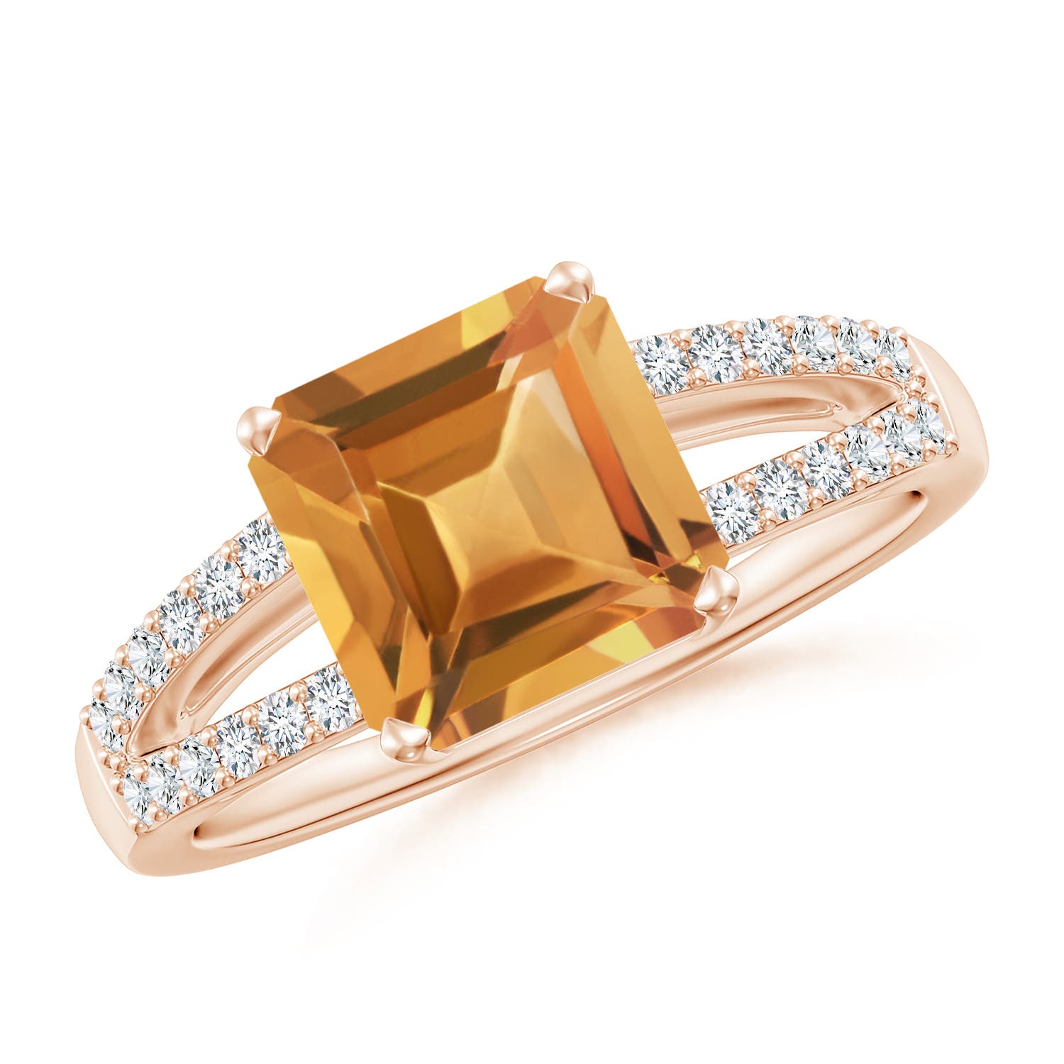 A - Citrine / 2.14 CT / 14 KT Rose Gold