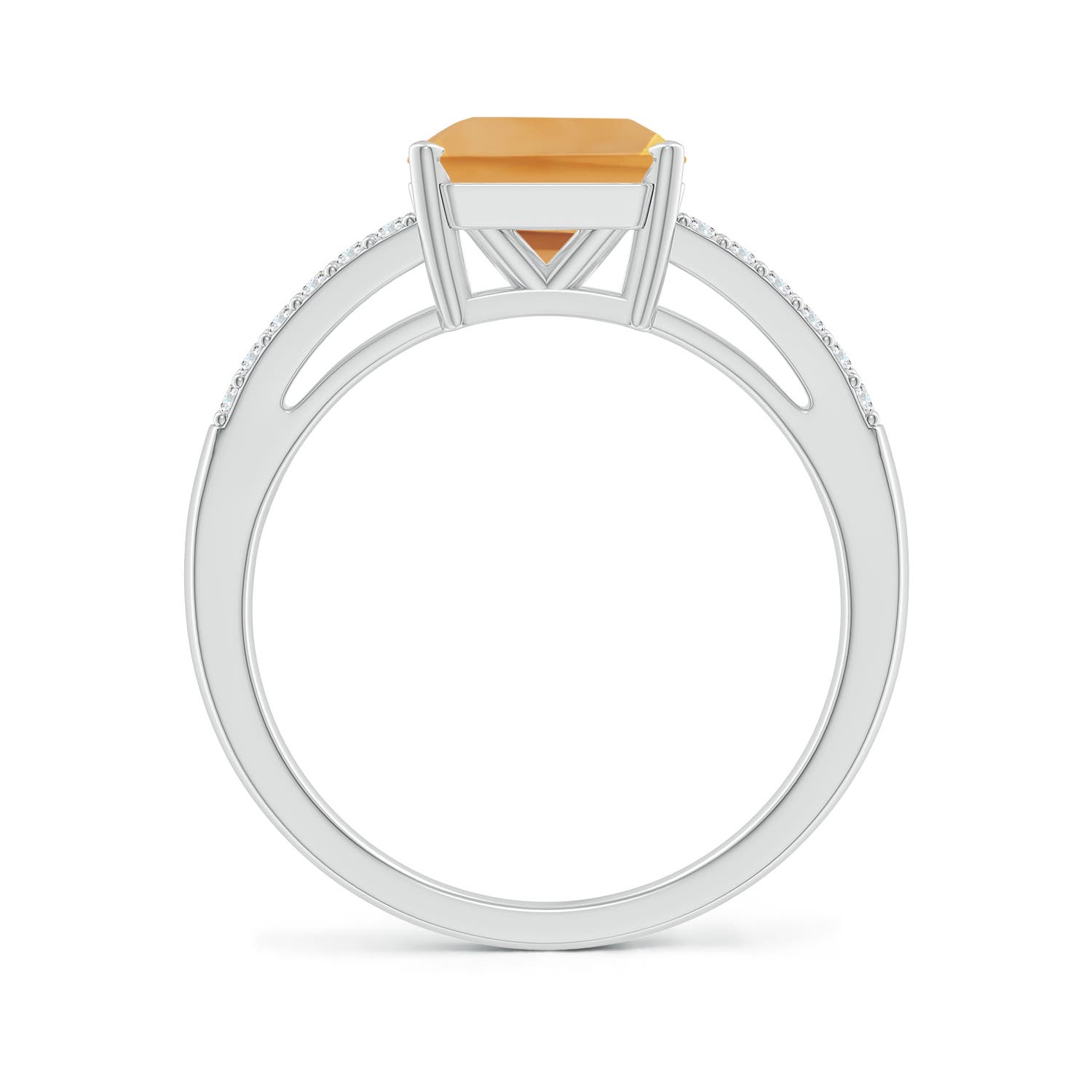 A - Citrine / 2.14 CT / 14 KT White Gold