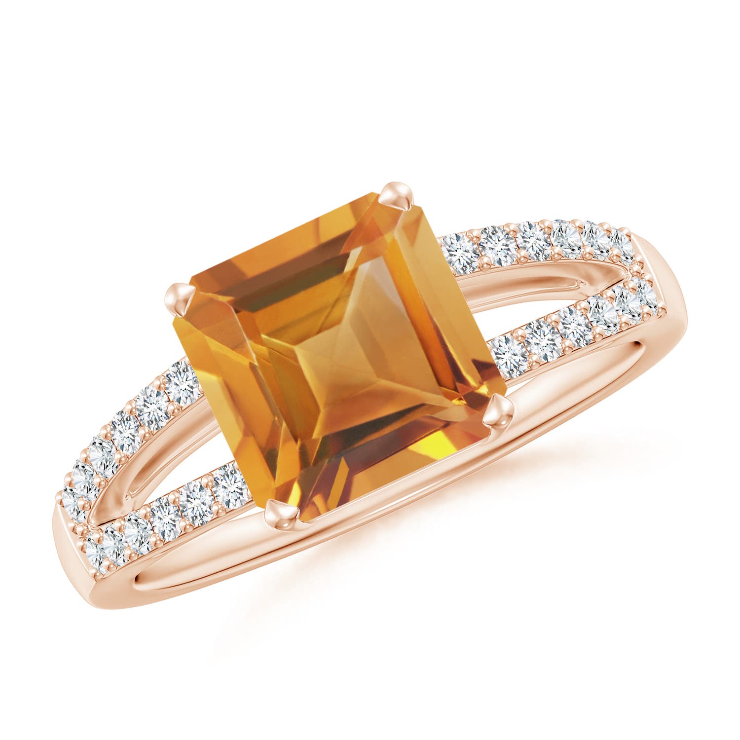 AA - Citrine / 2.14 CT / 14 KT Rose Gold