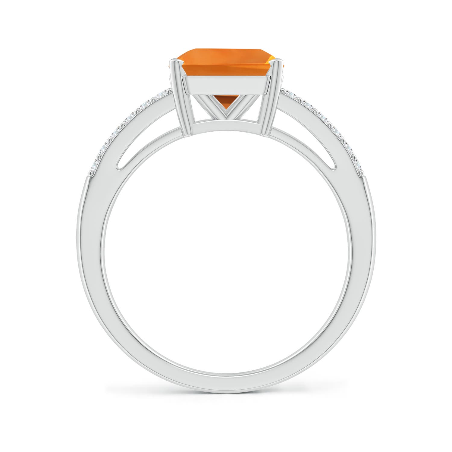 AAA - Citrine / 2.14 CT / 14 KT White Gold