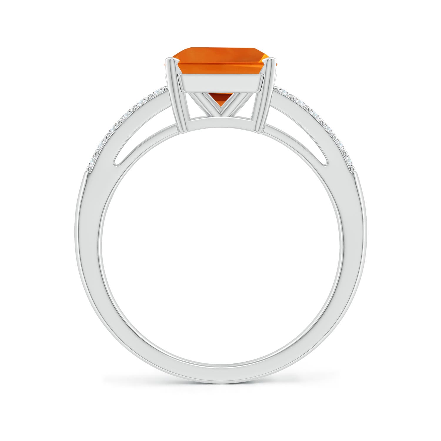 AAAA - Citrine / 2.14 CT / 14 KT White Gold