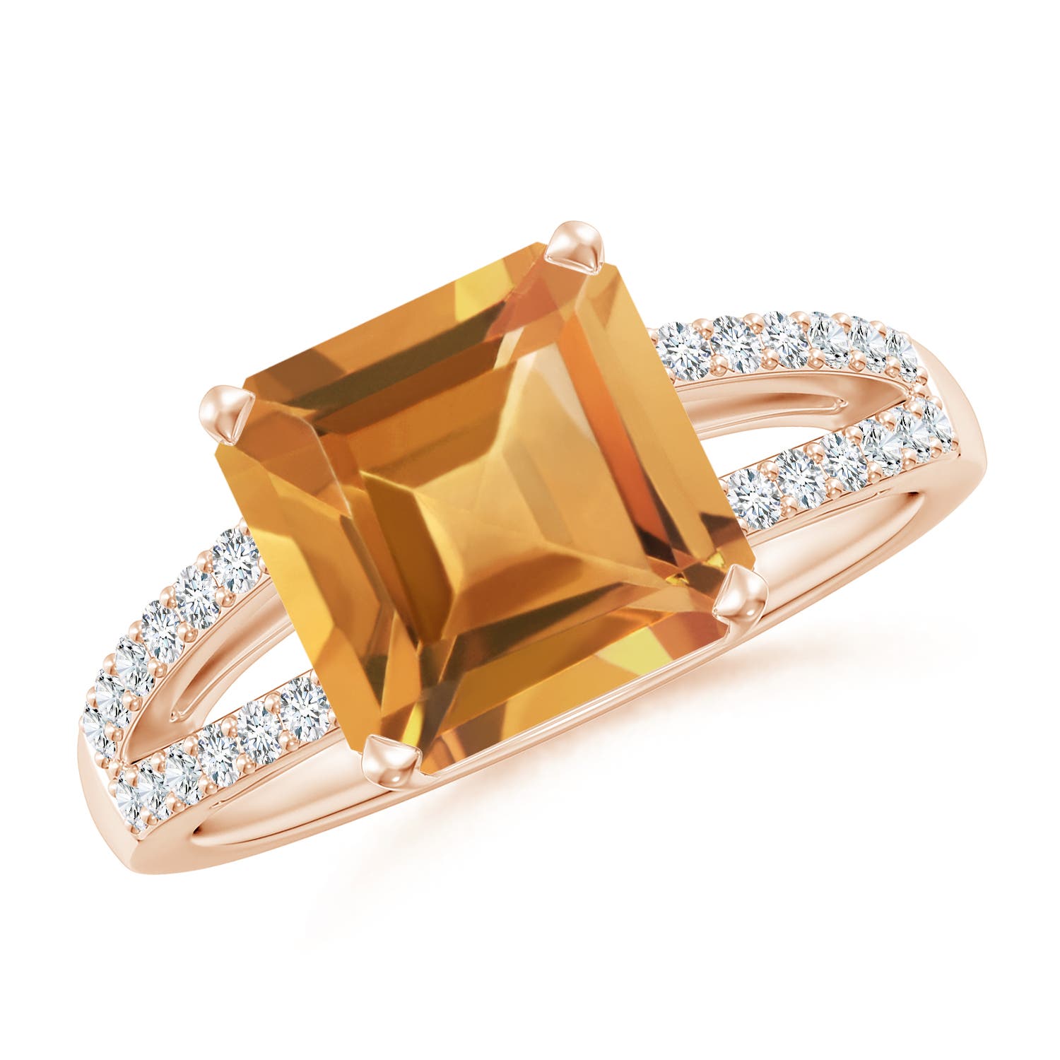 A - Citrine / 3.49 CT / 14 KT Rose Gold