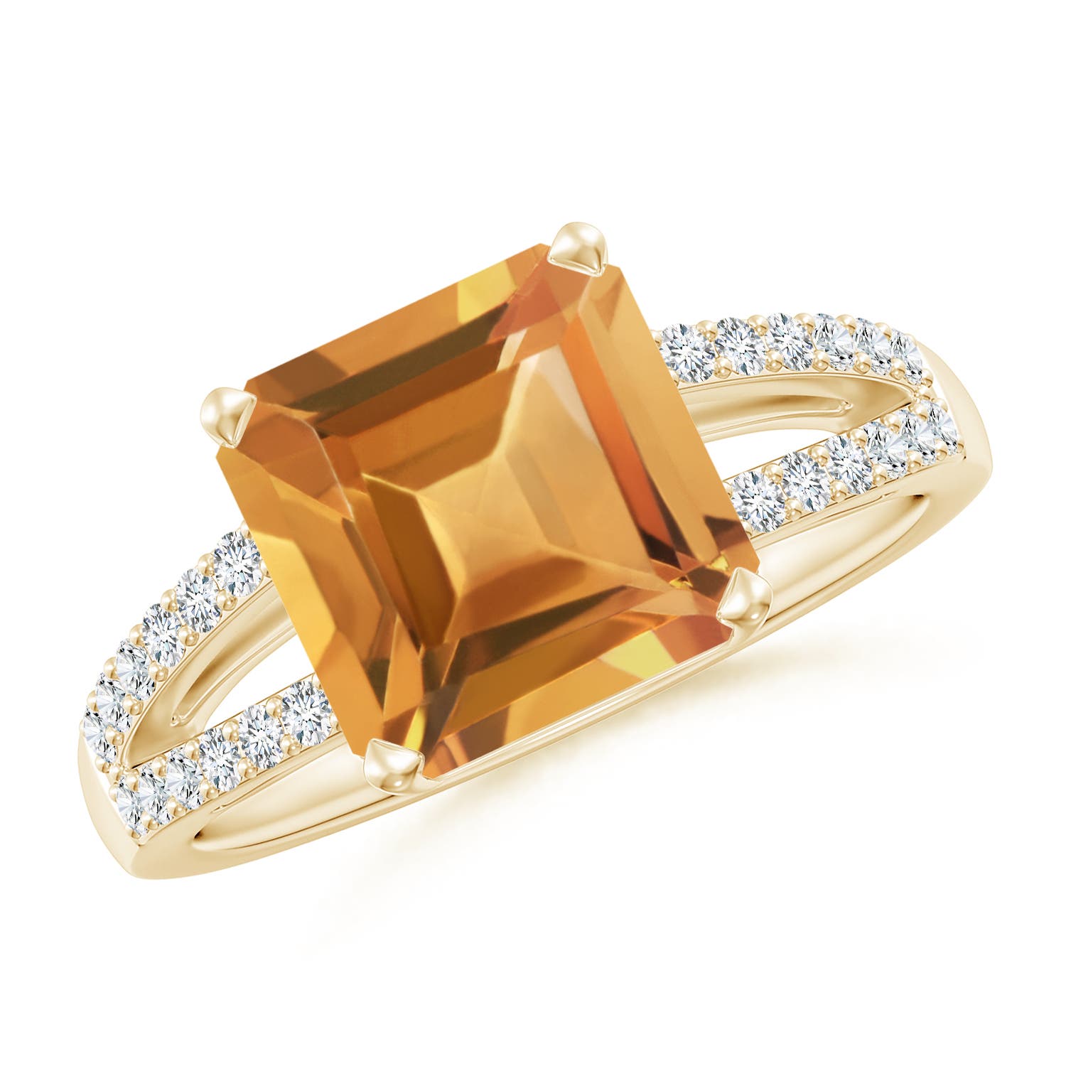 A - Citrine / 3.49 CT / 14 KT Yellow Gold